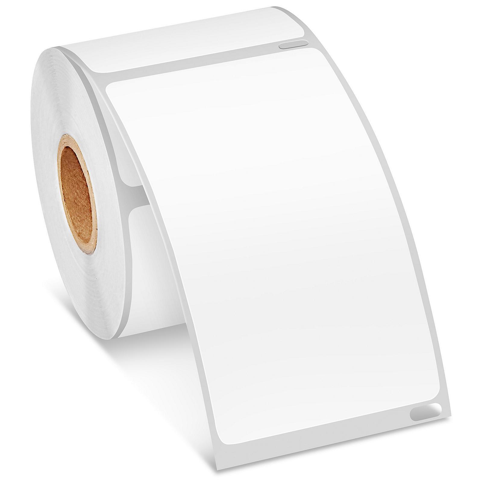 Uline Mini Printer Labels - White Paper,