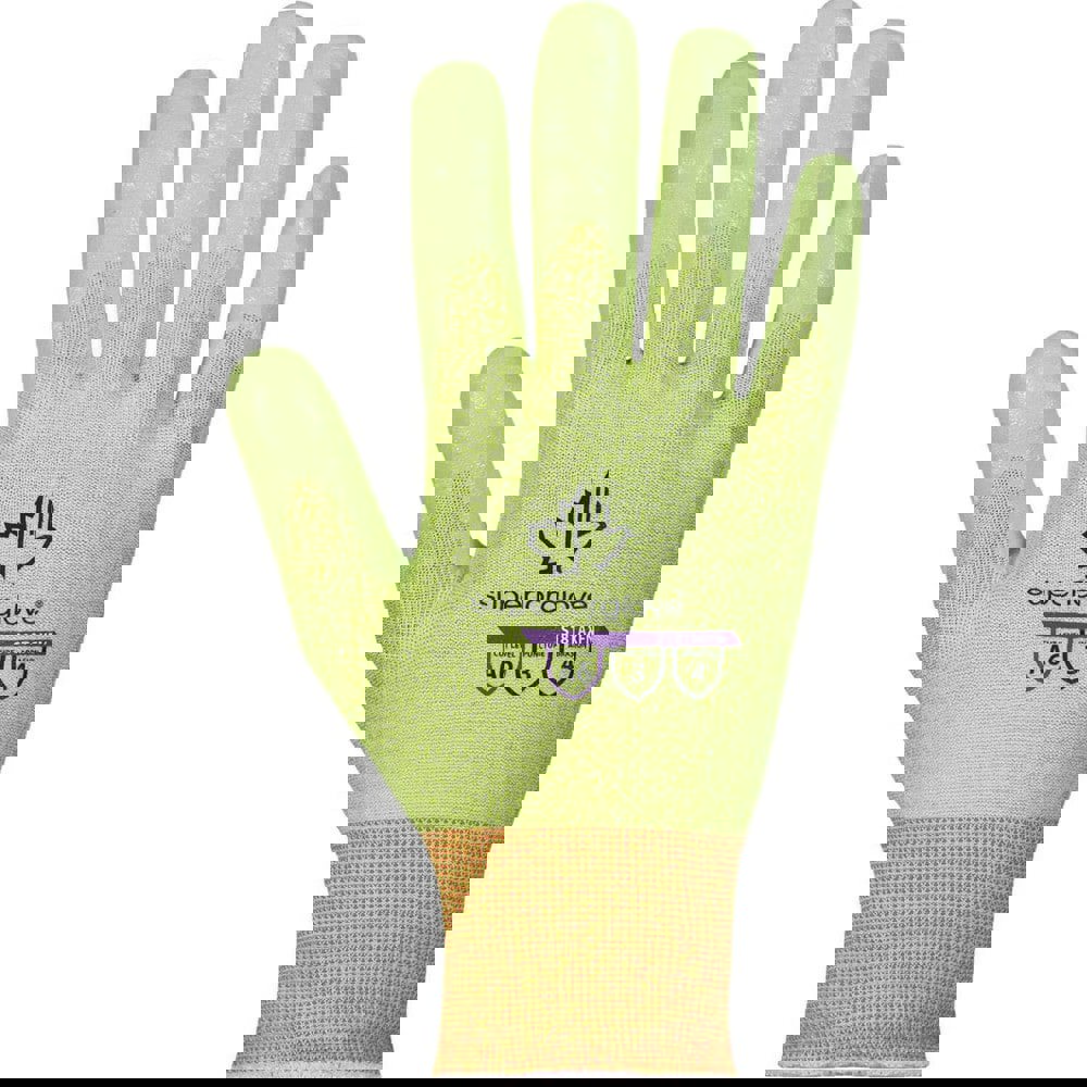 Cut & Puncture Resistant Gloves; Style: Knit ; Coating Material: Foam Nitrile ; Coating Coverage: Palm & Fingers ; Glove Type: Cut, Puncture & Abrasion-Resistant ; ANSI/ISEA Cut Resistance Level: A9 ; Primary Material: TenActiv