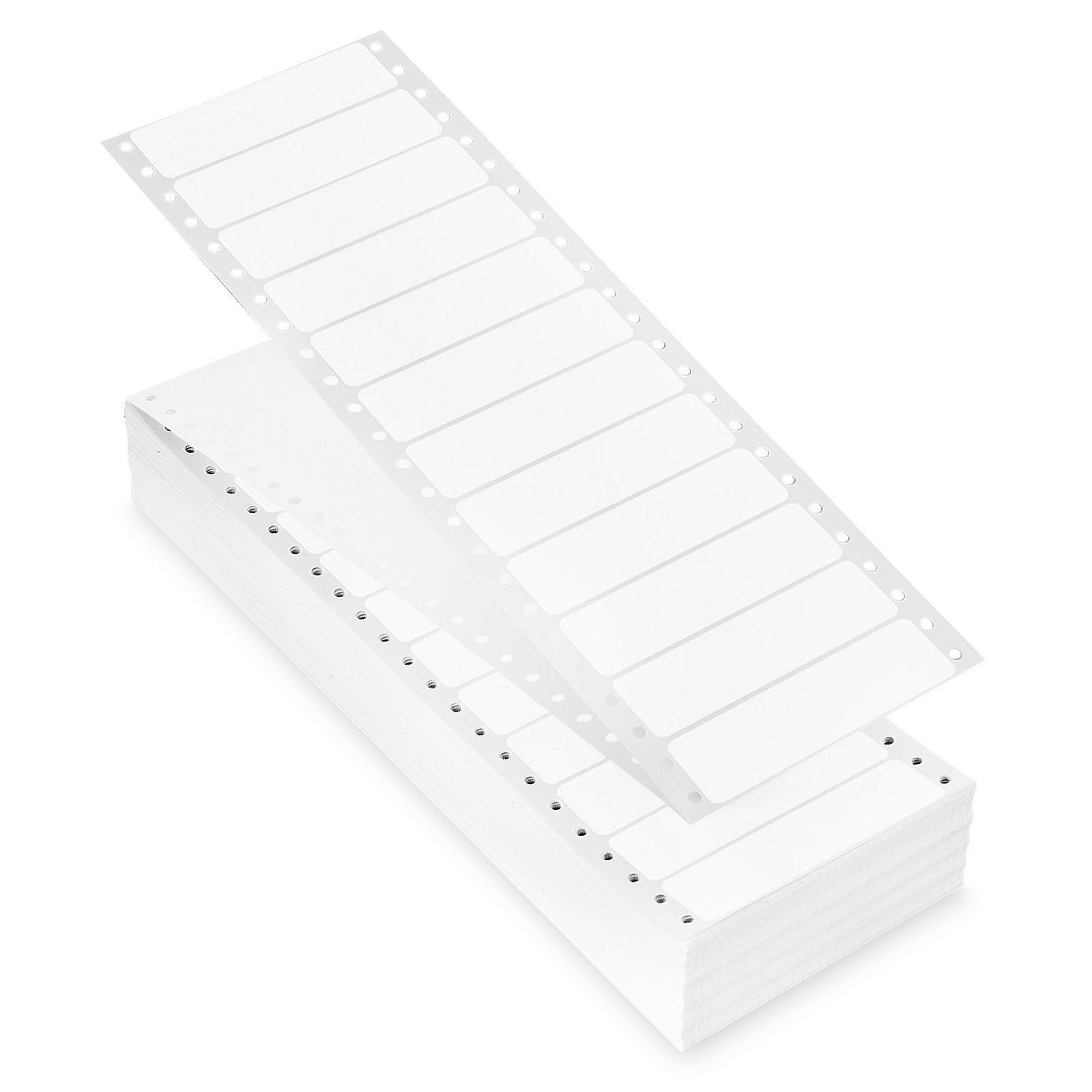 Uline Pinfeed Computer Labels - White, 3