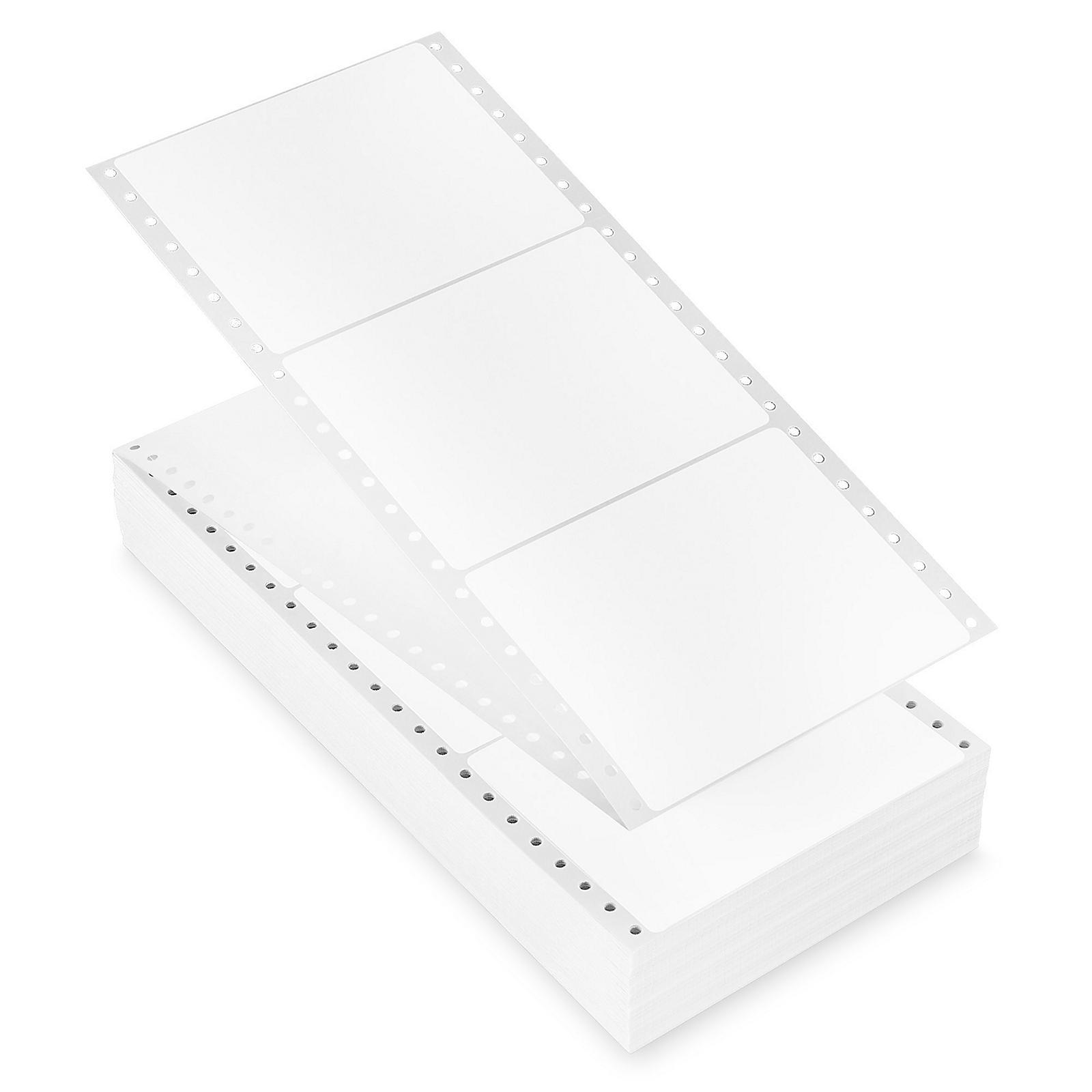 Uline Pinfeed Computer Labels - White, 5