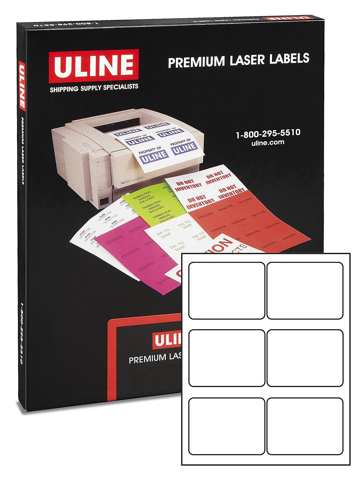 Uline Weather-Resistant Laser Labels - 4