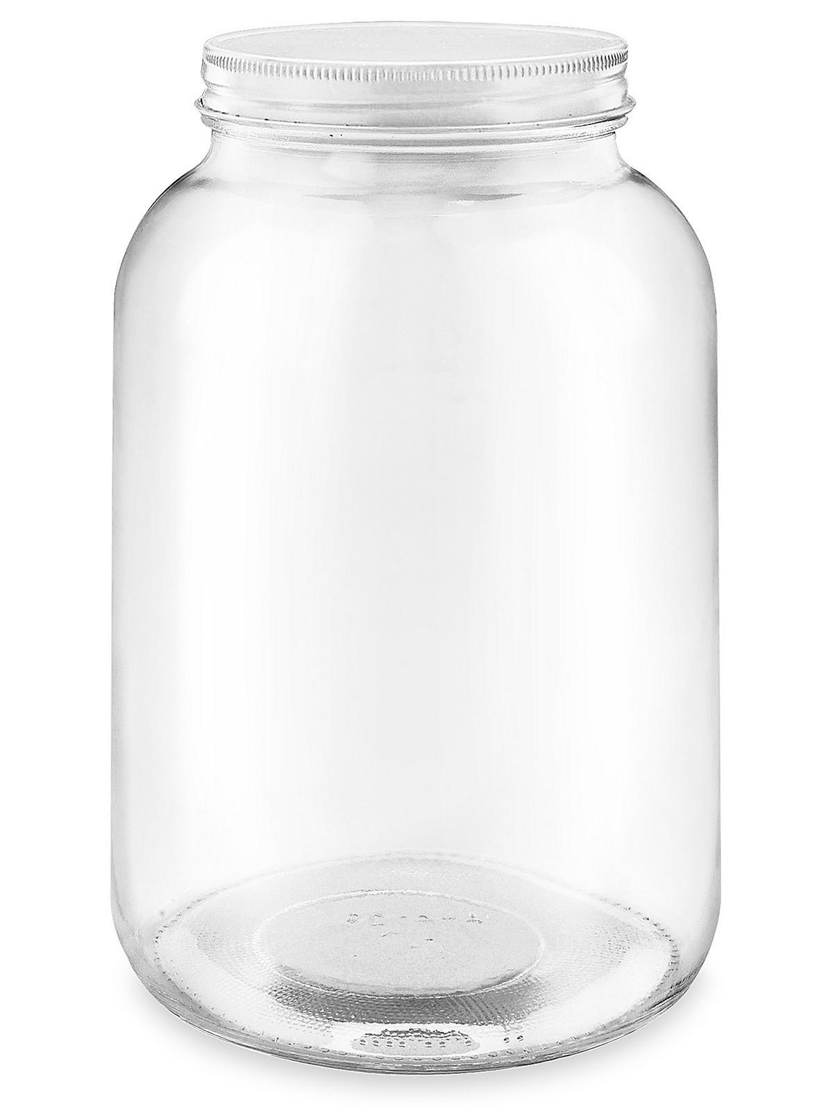 Wide-Mouth Glass Jars Bulk Pack - 1 Gall