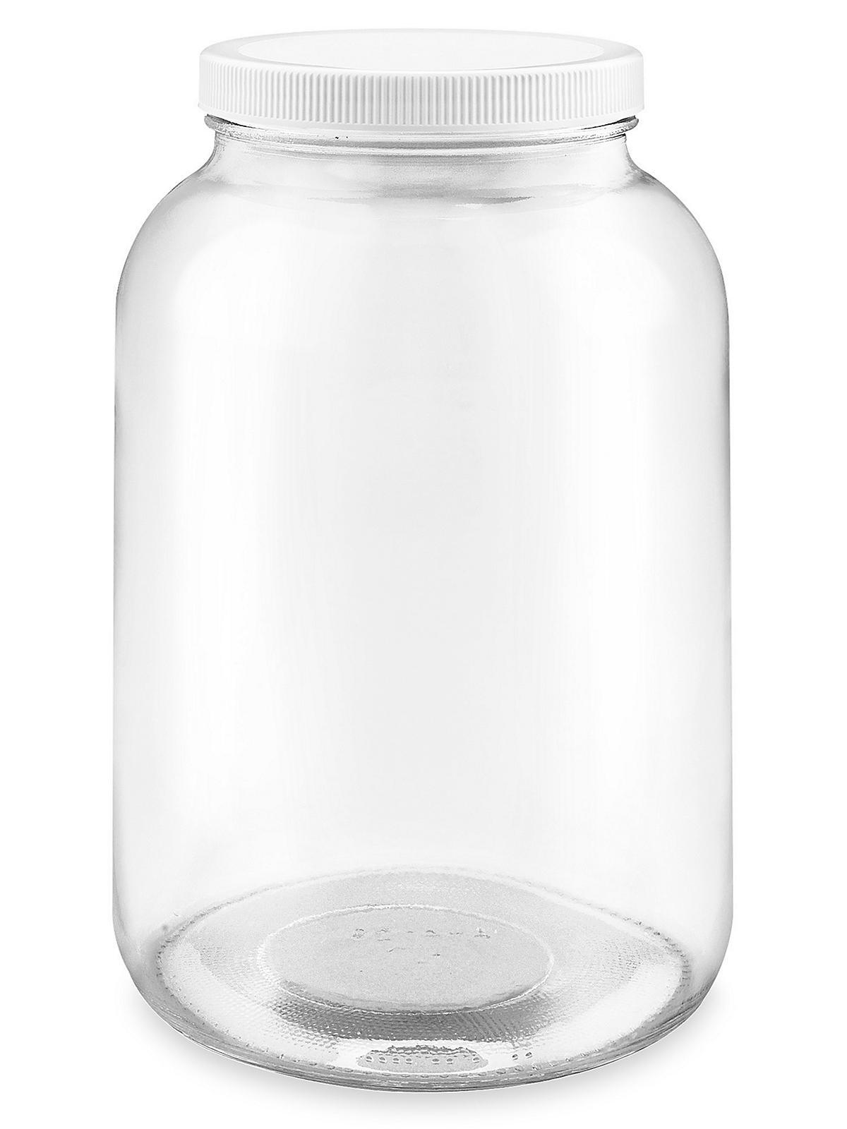 Wide-Mouth Glass Jars - 1 Gallon, 4