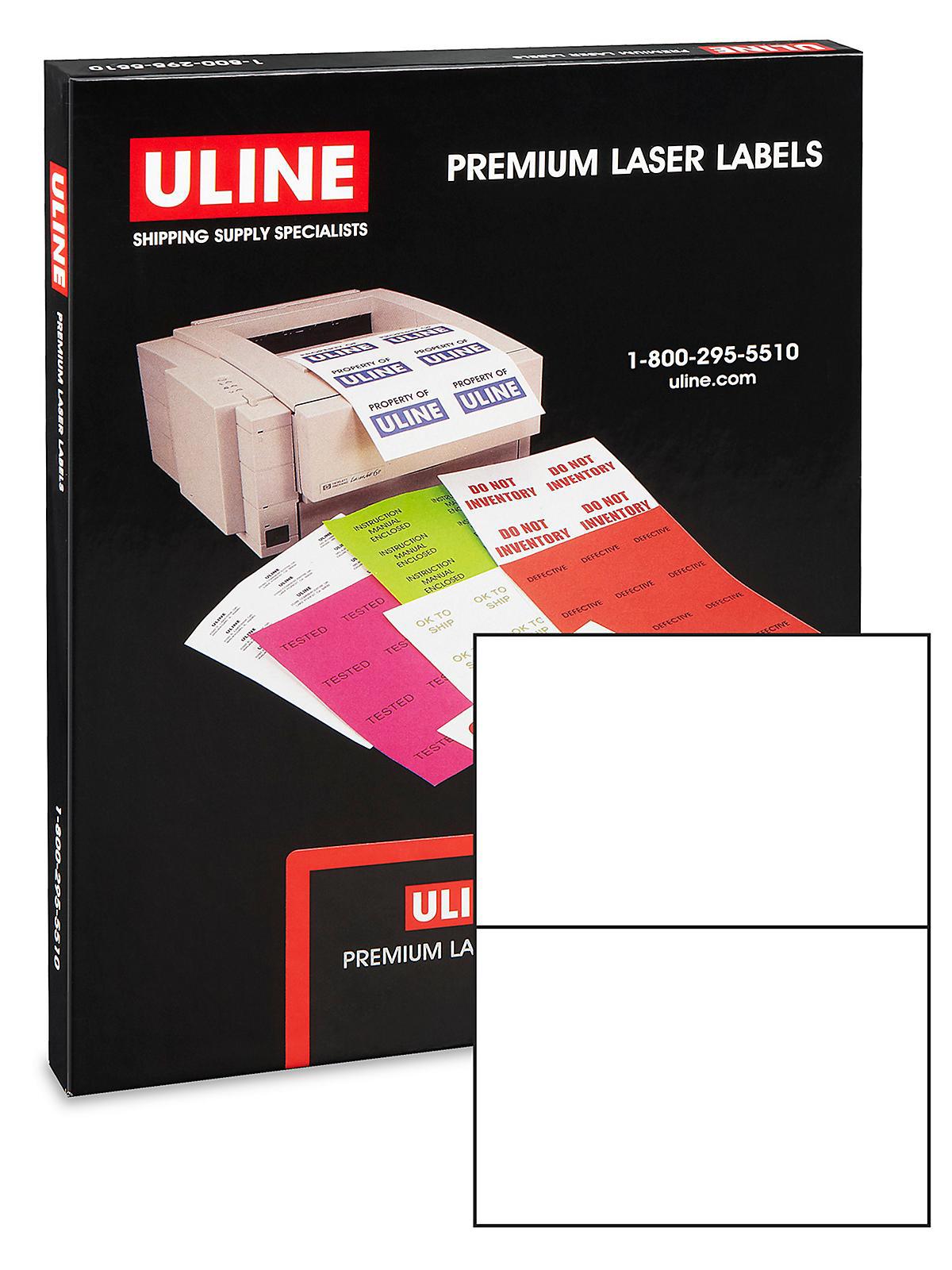 Blockout Laser Labels - 8 1 2 x 5 1 2