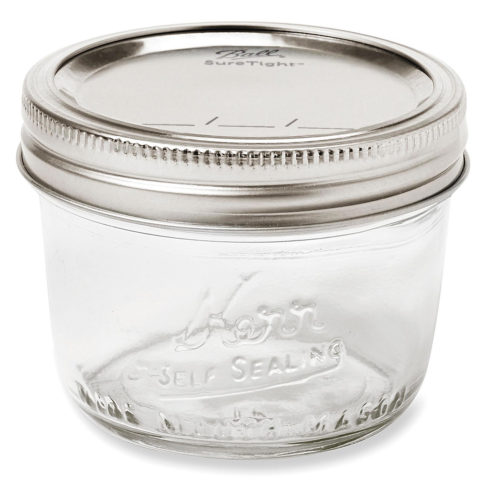 Ball Wide Mouth Glass Canning Jars - 8
