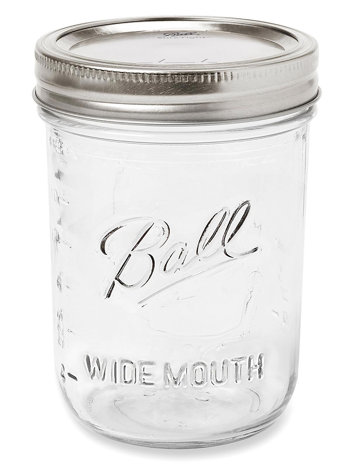 Ball Wide Mouth Glass Canning Jars - 16