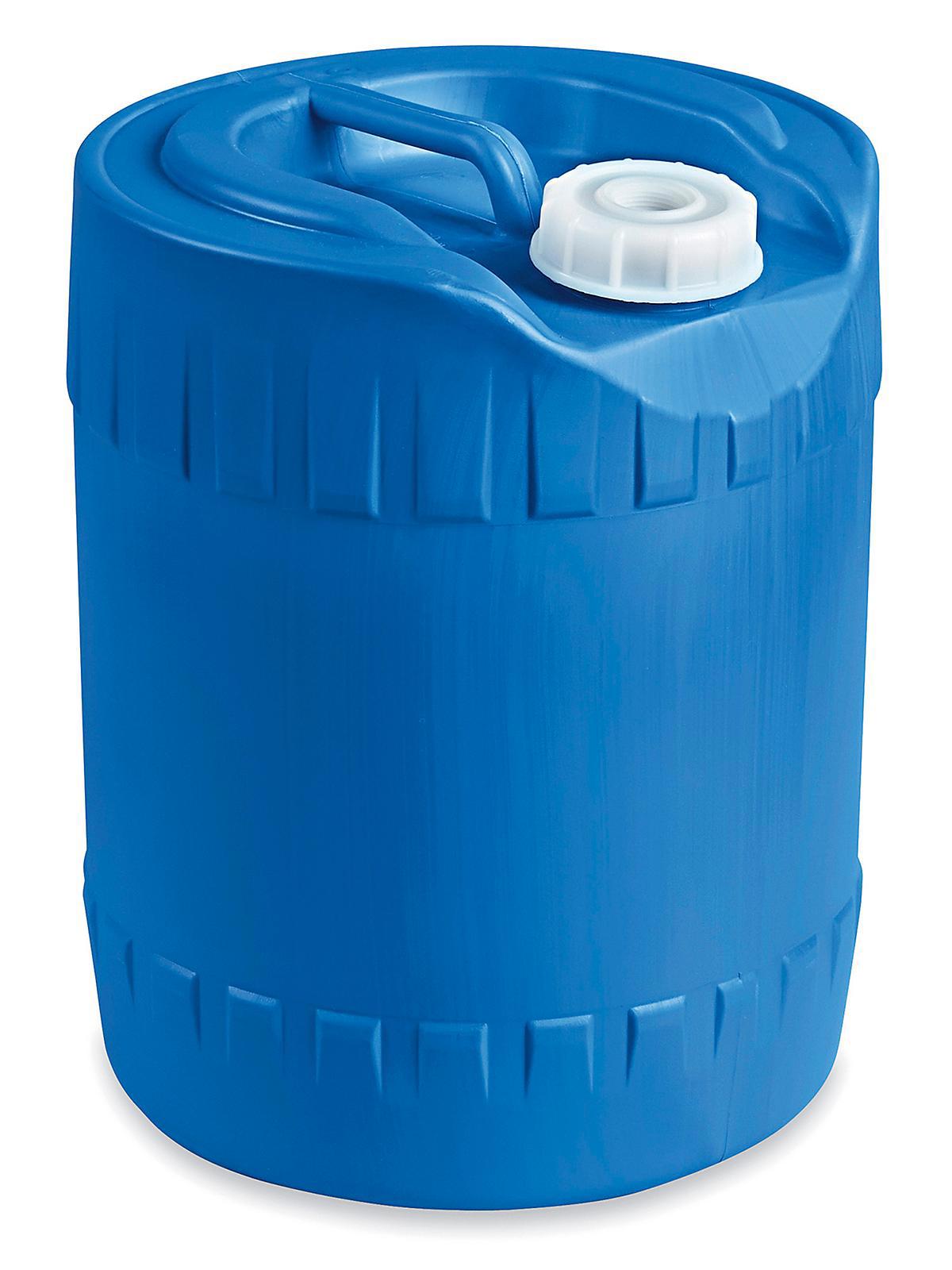 Closed Head Poly Pail - 5 Gallon, Blue.