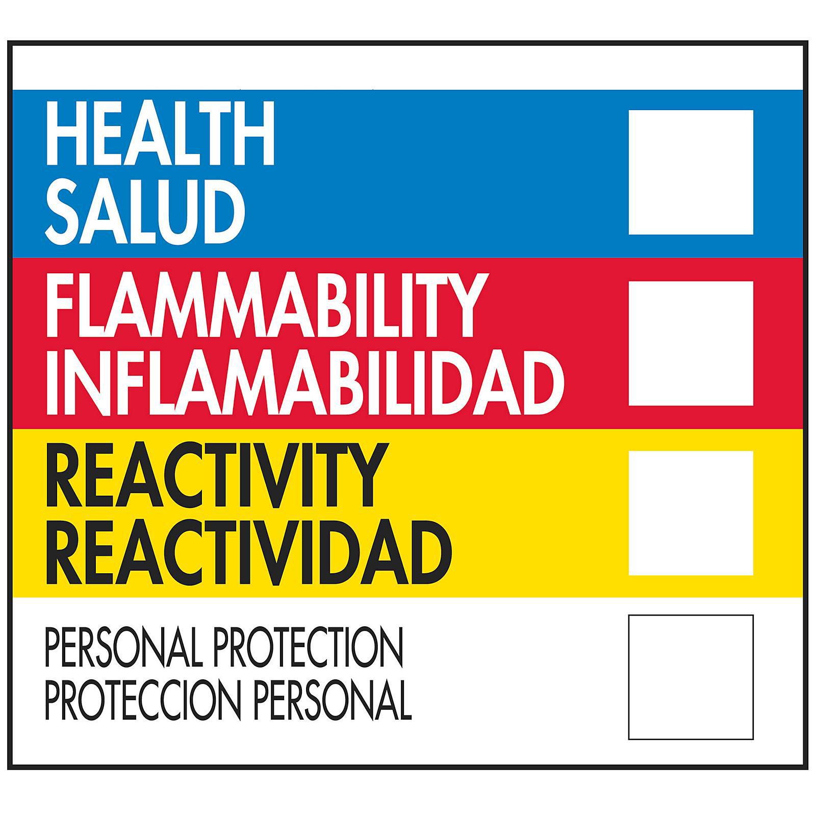 Bilingual English/Spanish HMIL Label - 4