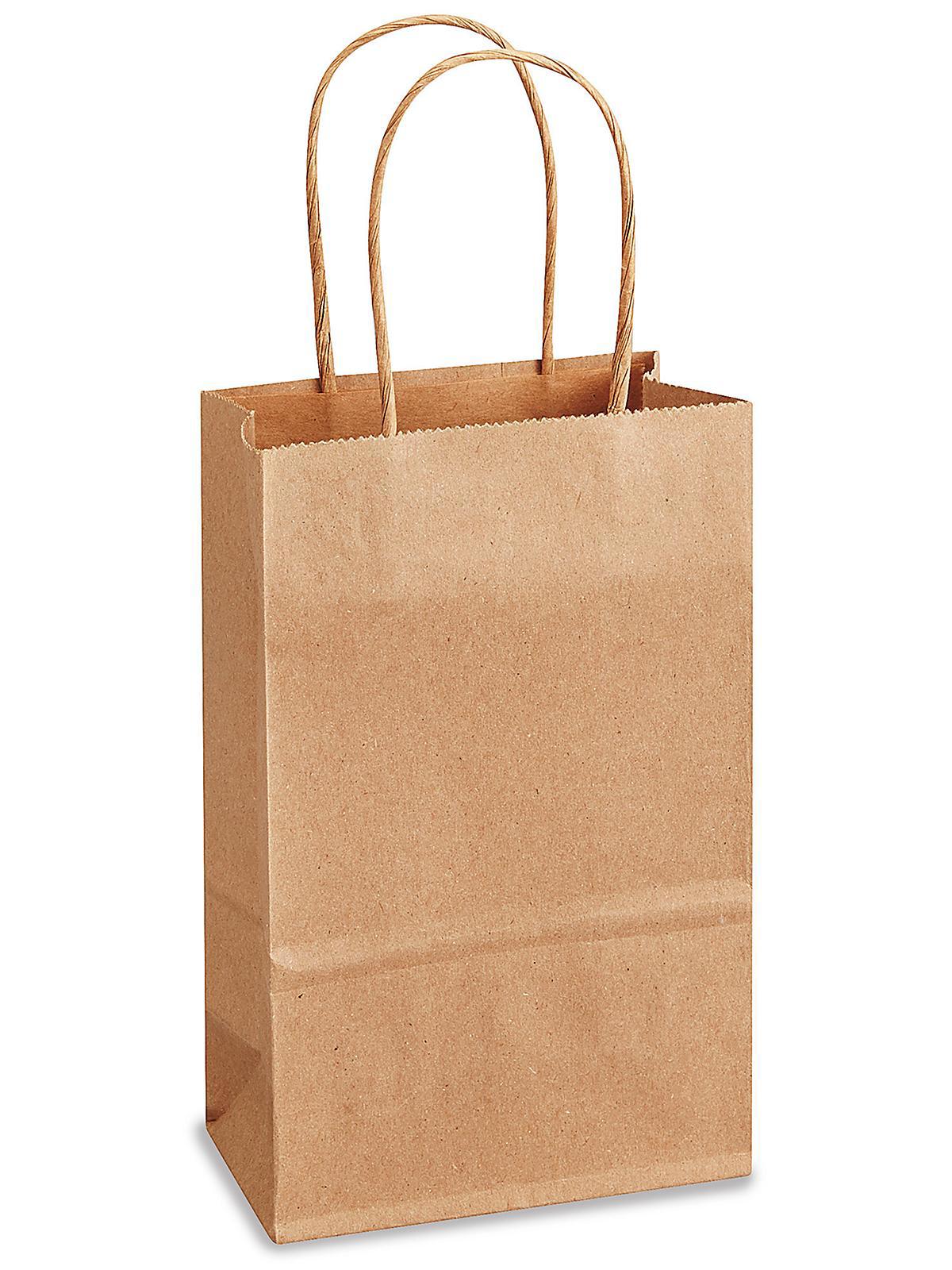 Recycled Paper Shopping Bags - 5 1 4 x 3