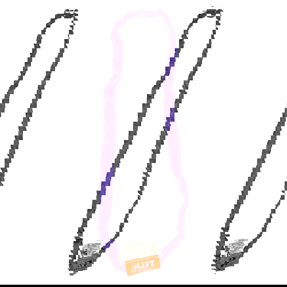 Endless Sling: 20' Long, 2,650 lb Vertical, 2,120 lb Choker, 5,300 lb Basket, Polyester