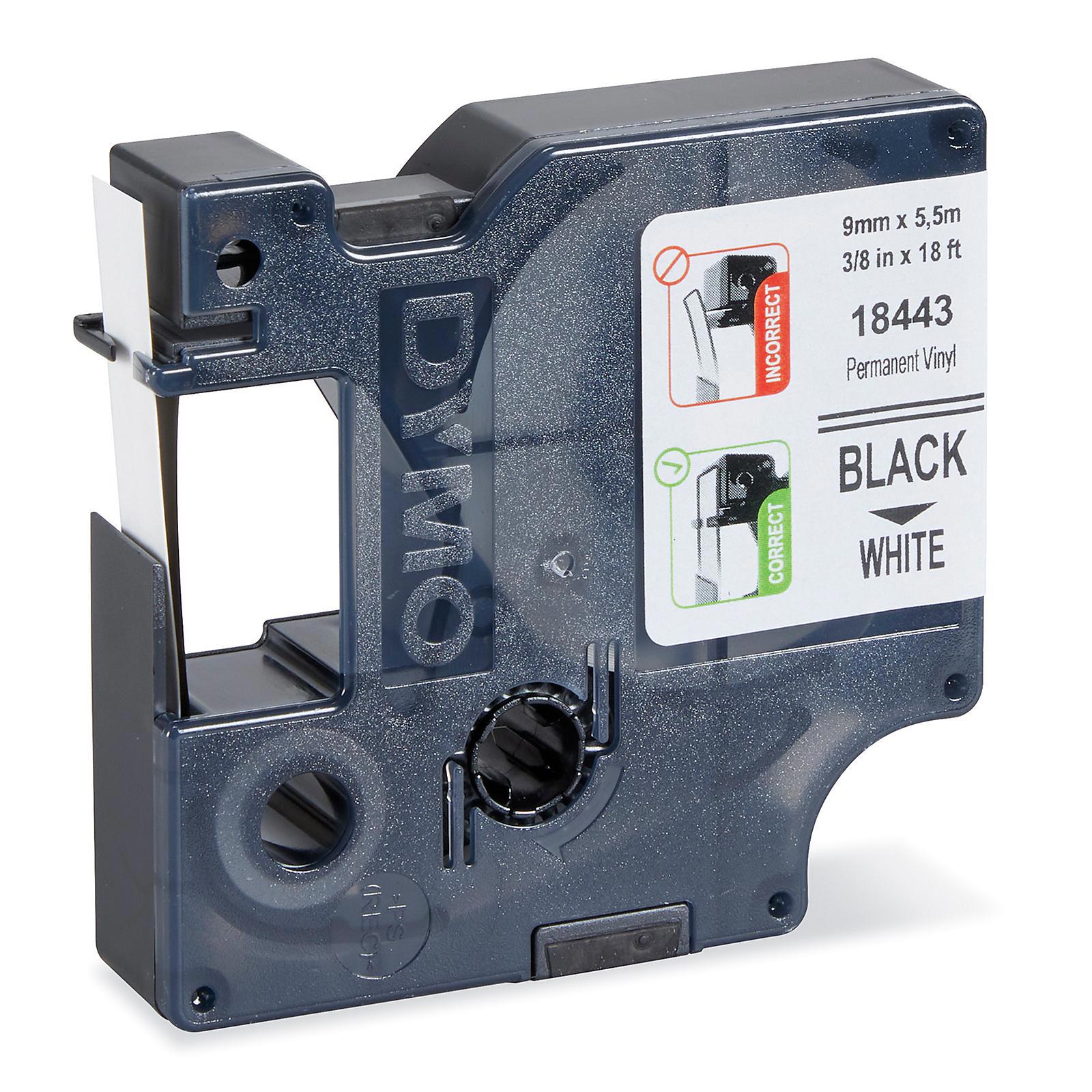 Dymo Rhino Vinyl Tape - White, 3 8