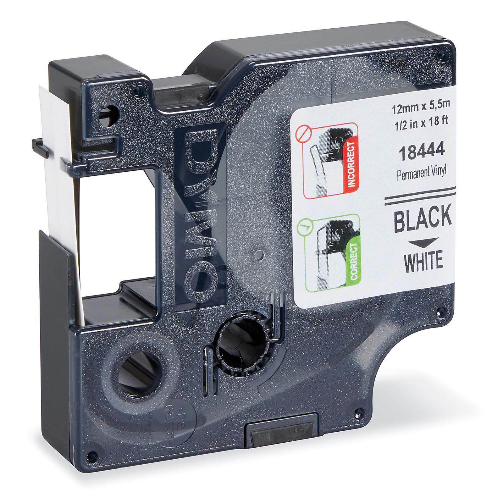 Dymo Rhino Vinyl Tape - White, 1 2