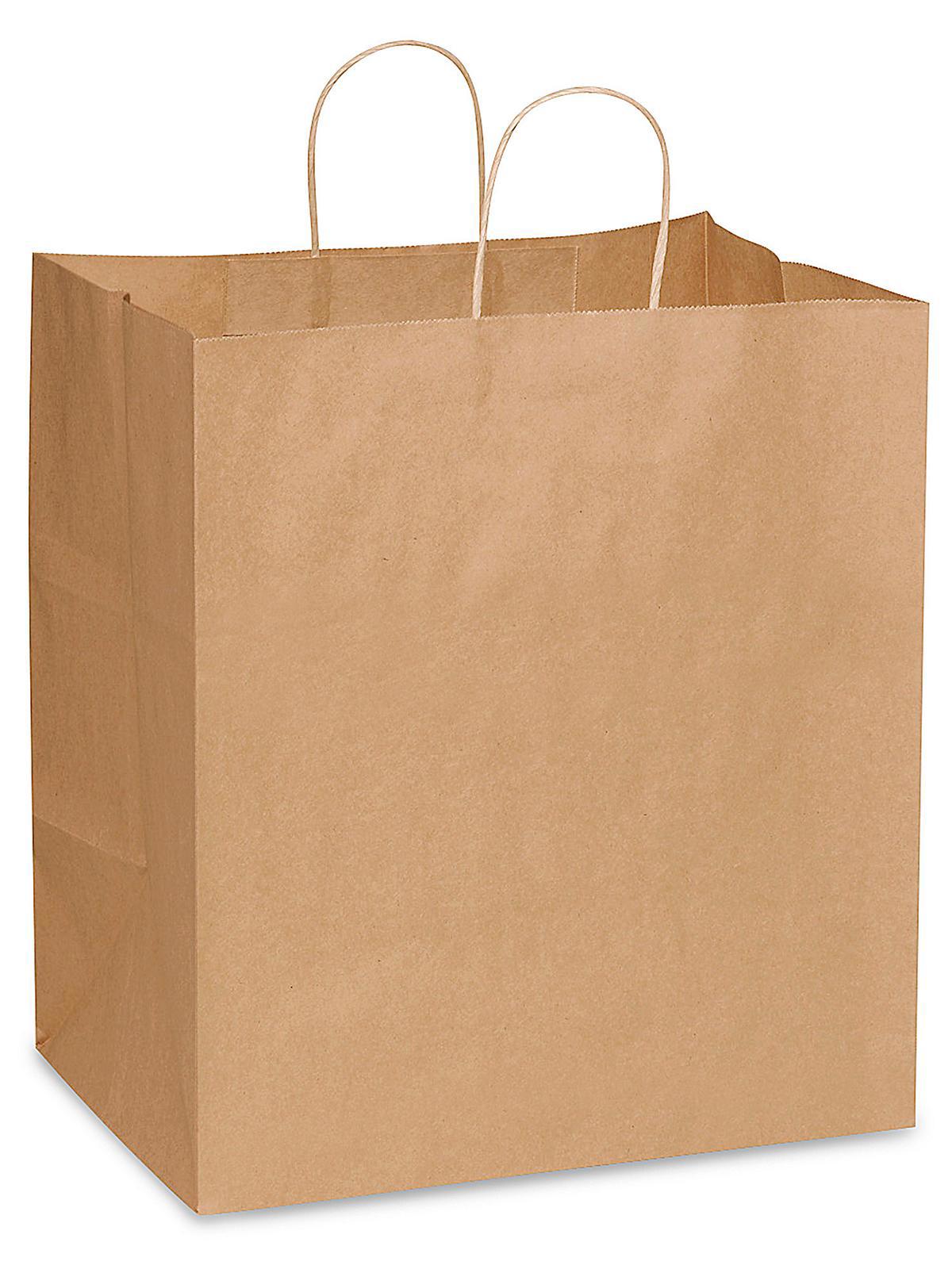 Recycled Paper Shopping Bags - 14 x 10 x