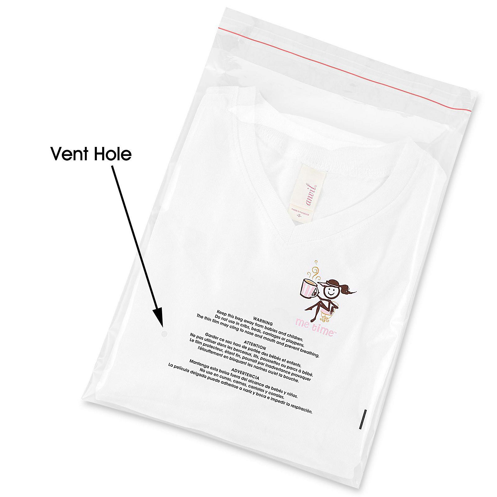 Resealable Suffocation Warning Bags with