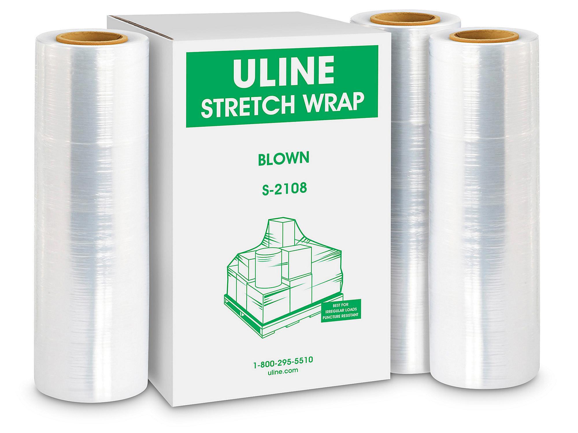 Uline Stretch Wrap - Blown, 90 gauge, 18