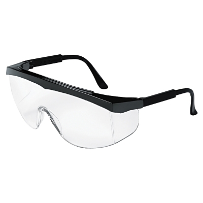 Safety Glasses: Anti-Fog & Scratch-Resistant, Polycarbonate, Clear Lenses, Frameless