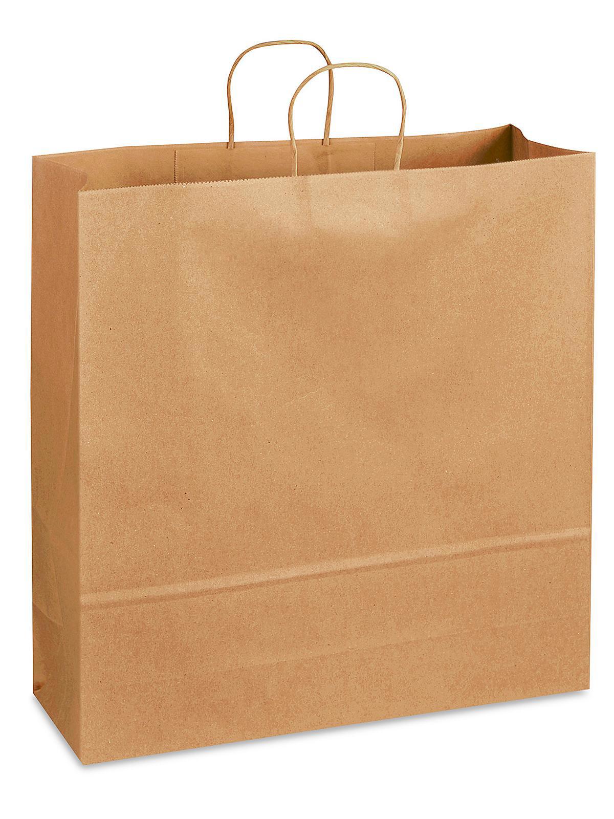 Recycled Paper Shopping Bags - 18 x 7 x