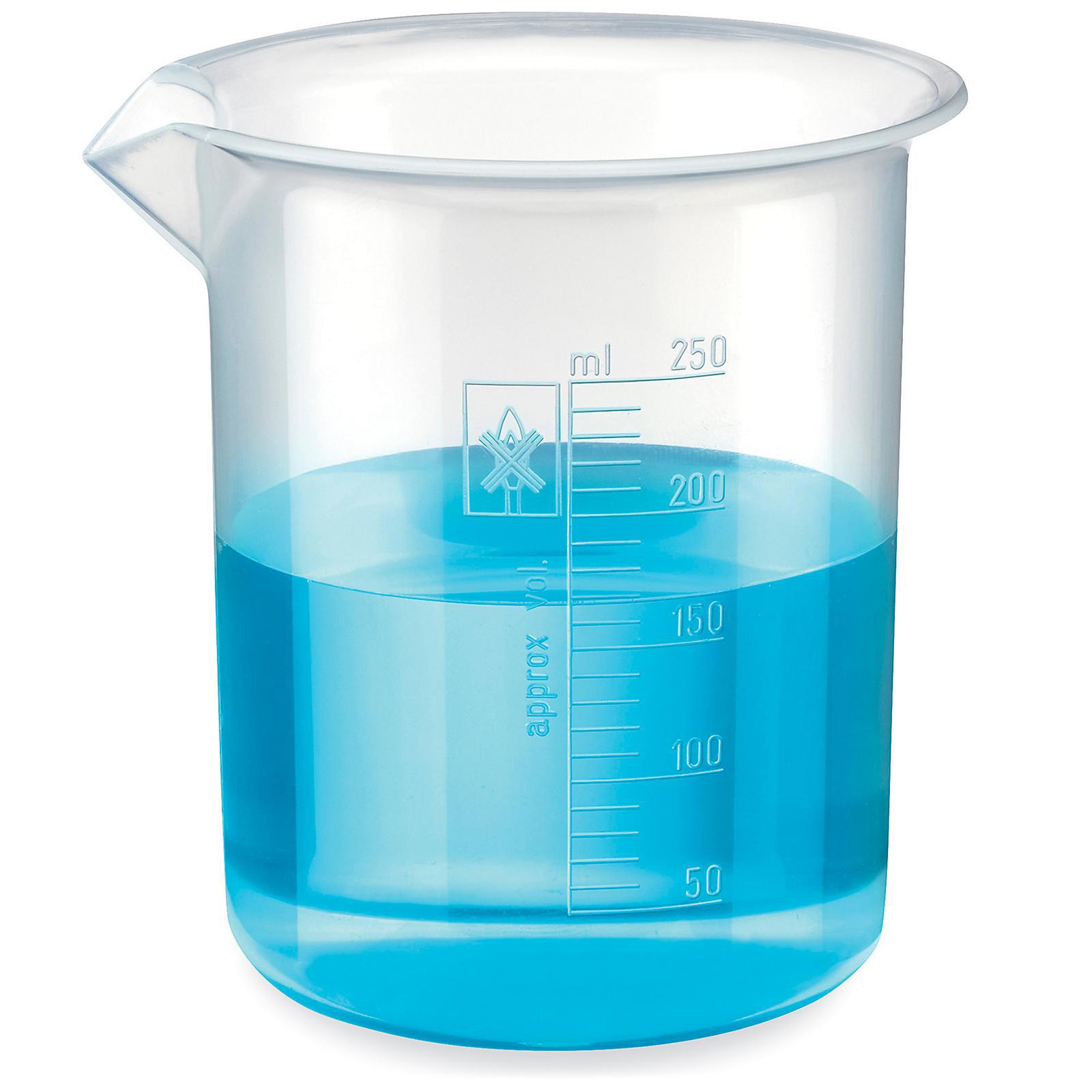 Plastic Beakers - 250 mL. Sold in multip