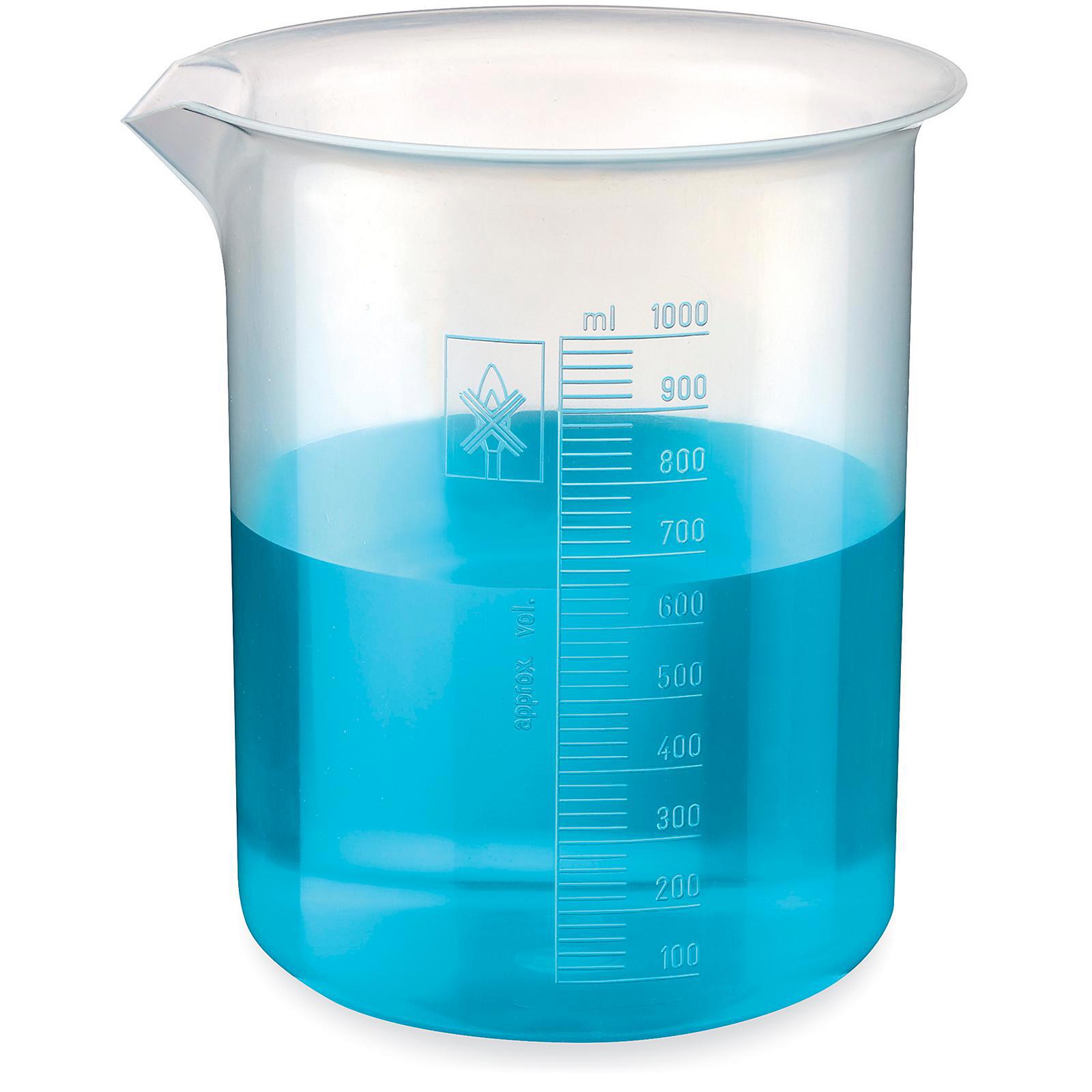 Plastic Beakers - 1,000 mL. Sold in mult