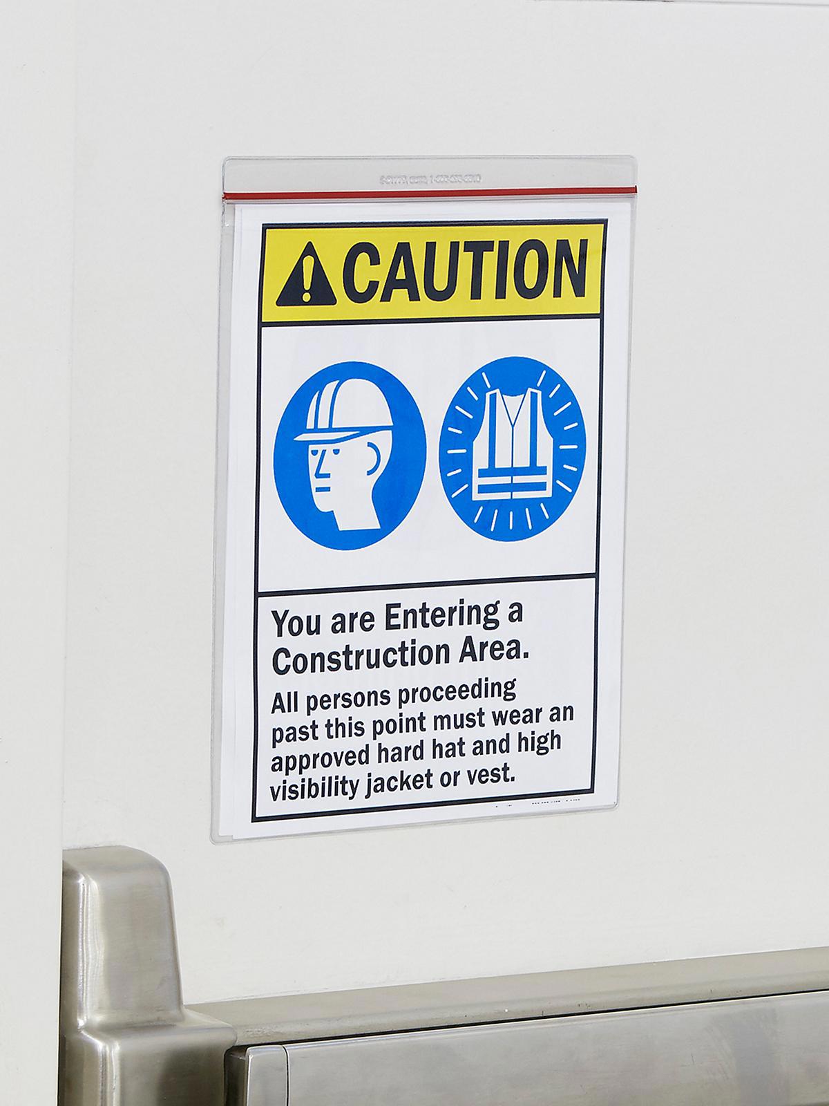 Reclosable Press-On Vinyl Envelopes - 8