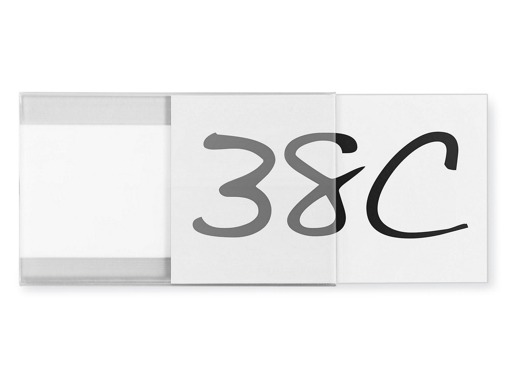 Plastic Label Holders - Adhesive Back, 3