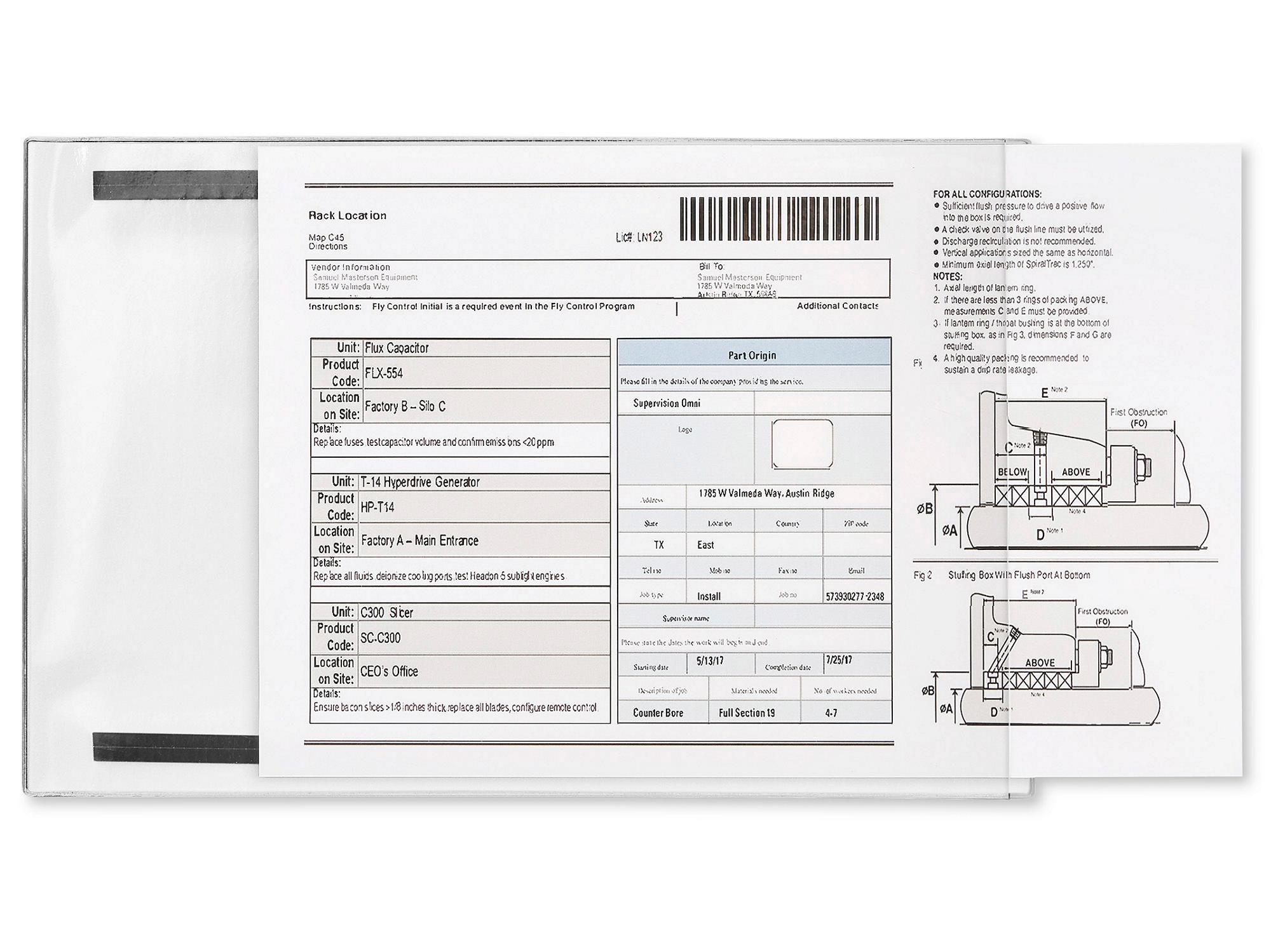 Magnetic Vinyl Envelopes - 11 x 17