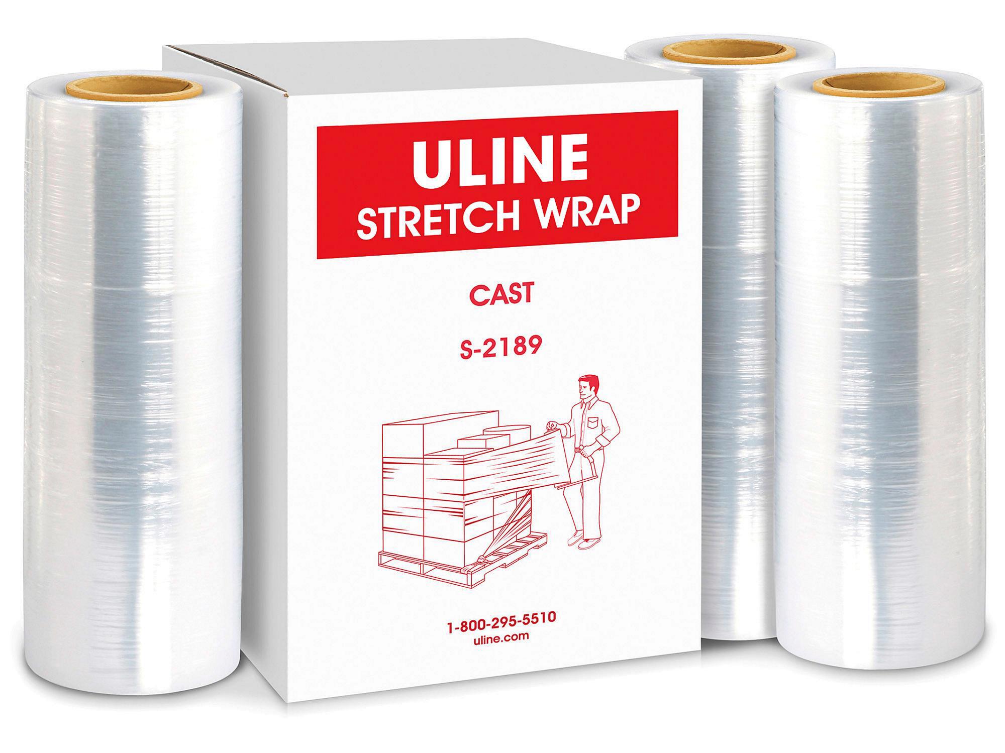 Uline Stretch Wrap - Cast, 80 gauge, 15