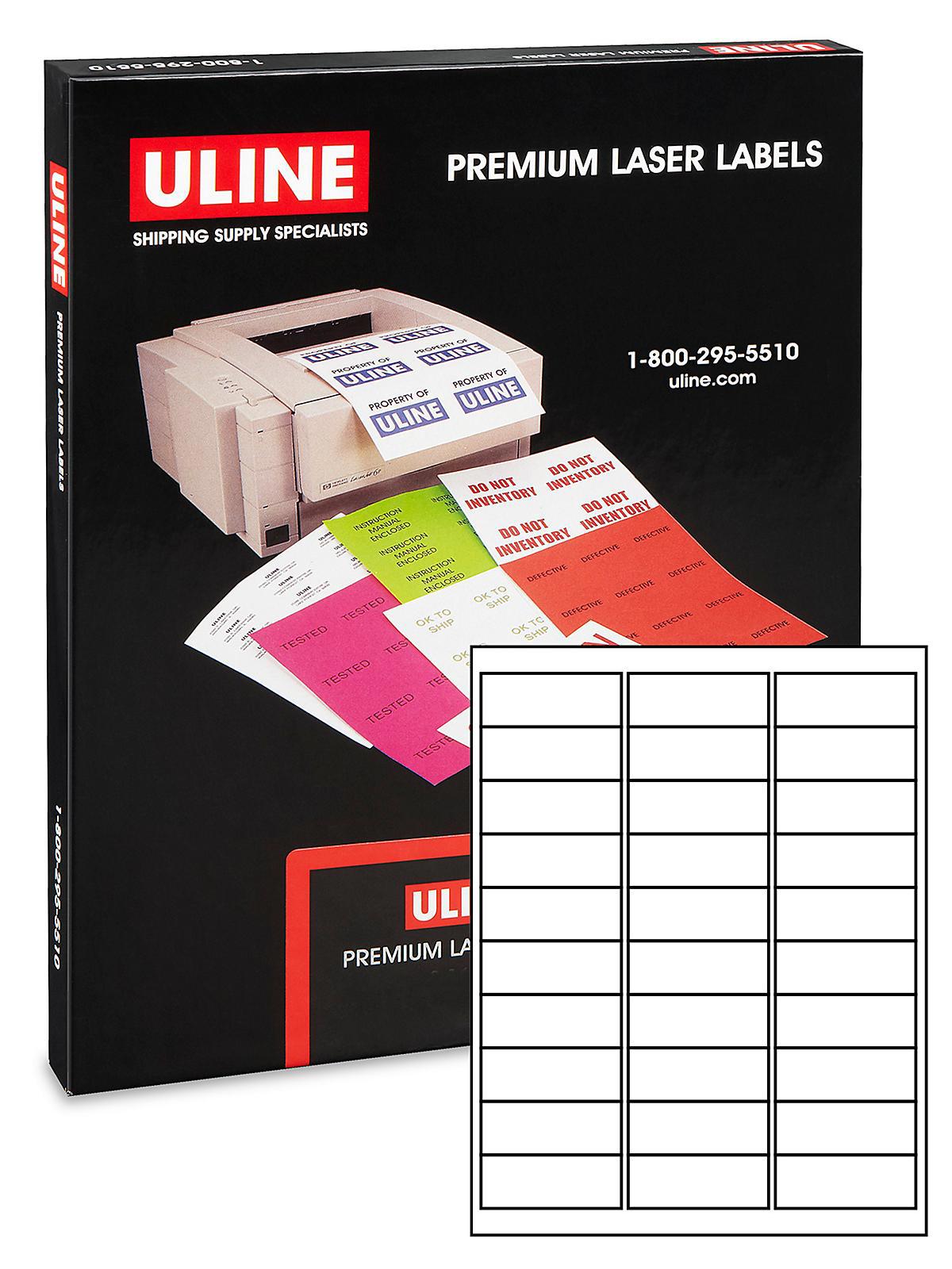 Blockout Laser Labels - 2 5 8 x 1