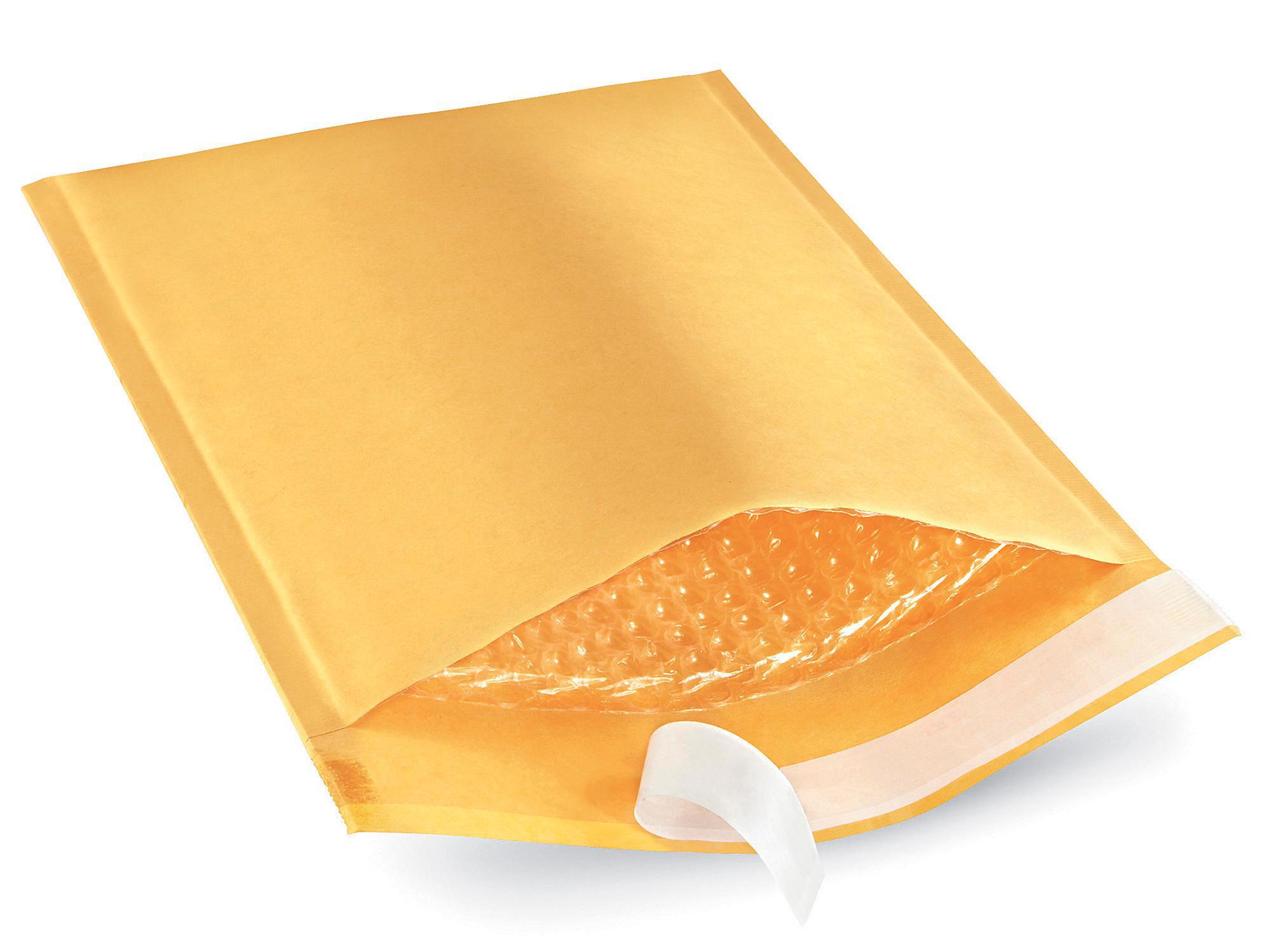 Uline Economy Gold Bubble Mailers #0 - 6