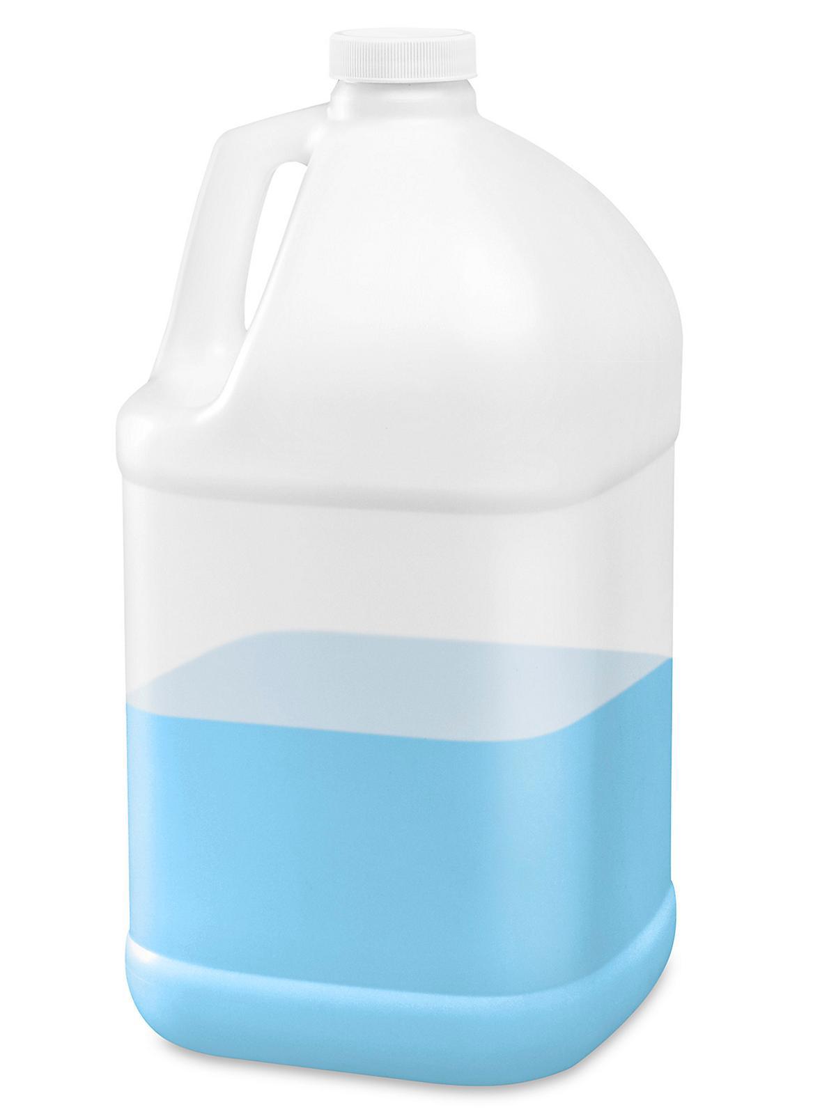 Square Utility Jugs - 1 Gallon, Natural.