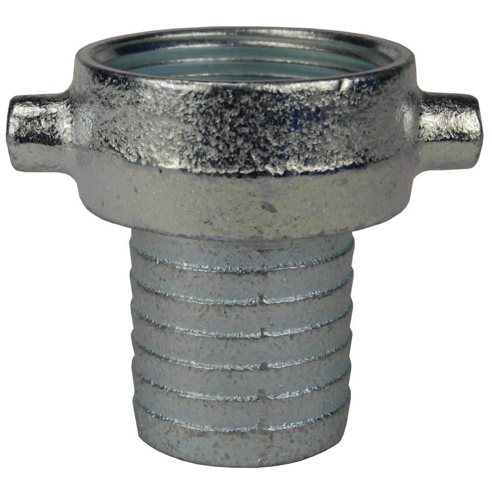 Suction & Discharge Hose Couplings; Type: King Short Shank Suction Hose Coupling ; Coupling Type: Female Suction Coupling ; Coupling Descriptor: Short Shank Female Suction Coupling ; Material: Plated Iron ; Coupler Size (Fractional Inch): 1-1/2