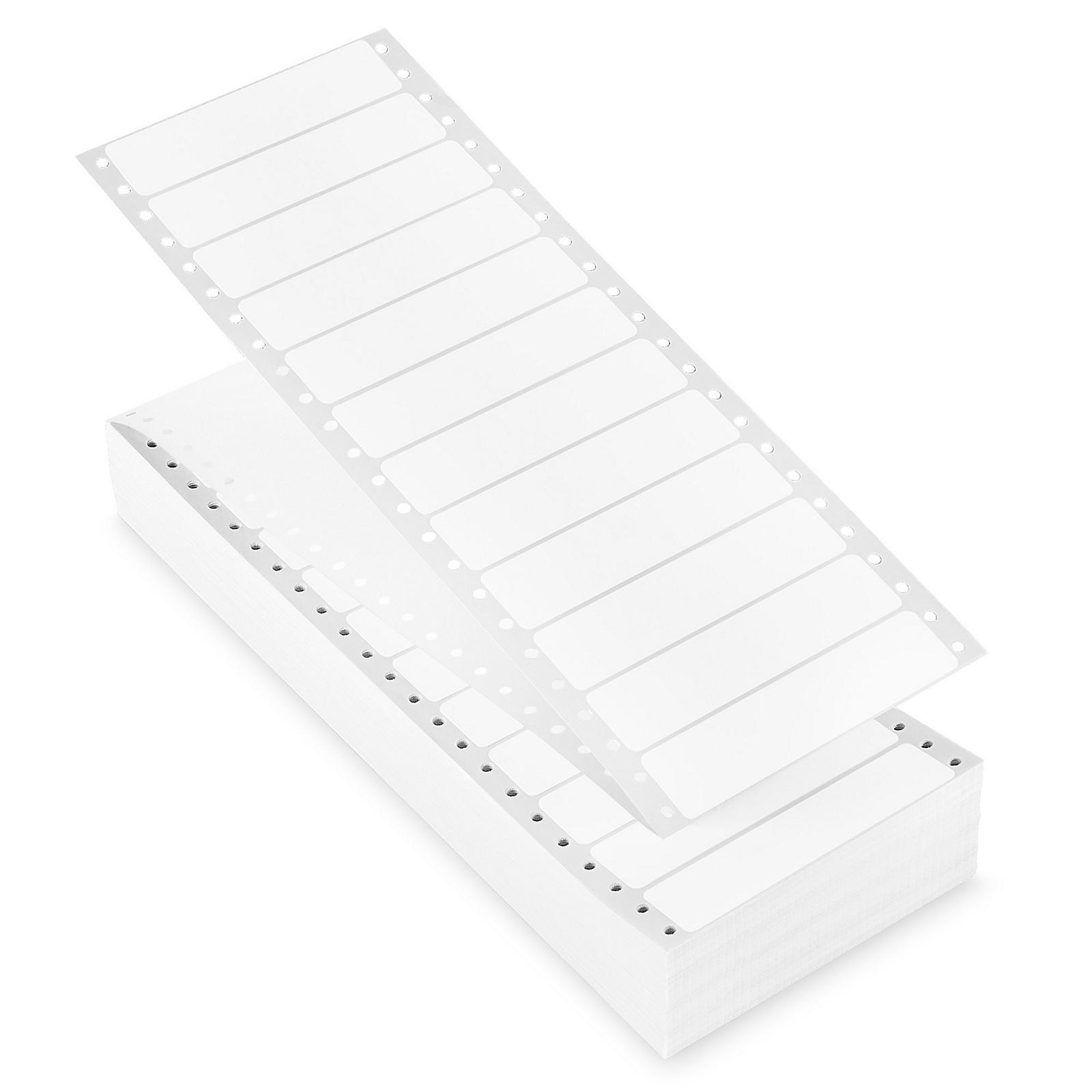 Uline Pinfeed Computer Labels - White, 4