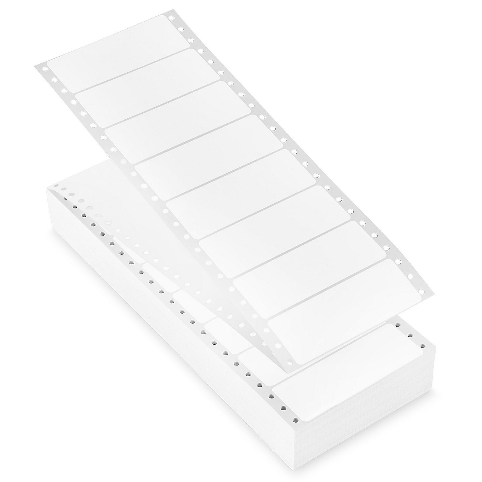 Uline Pinfeed Computer Labels - White, 4