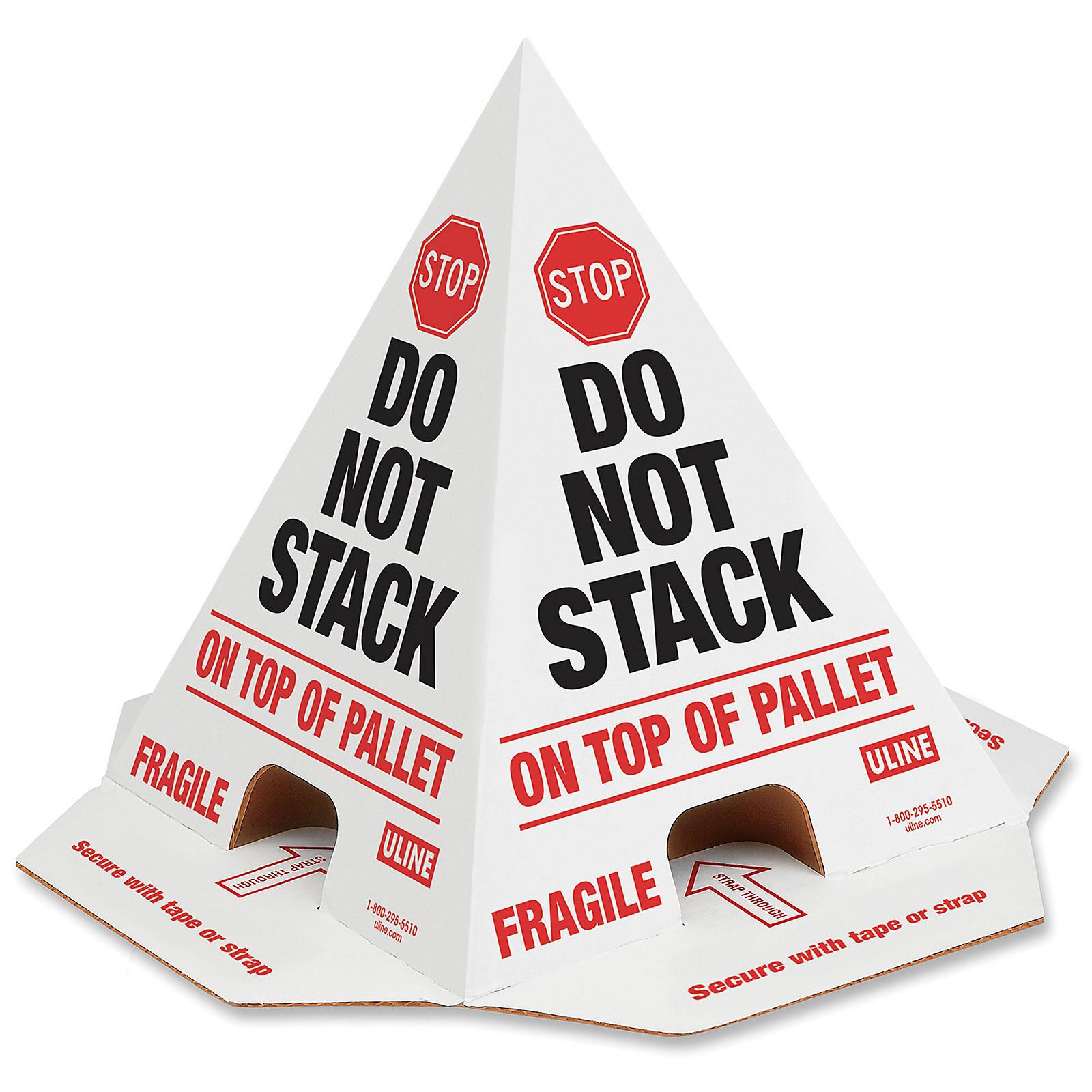 Uline Pallet Cones - White. Sold in mult