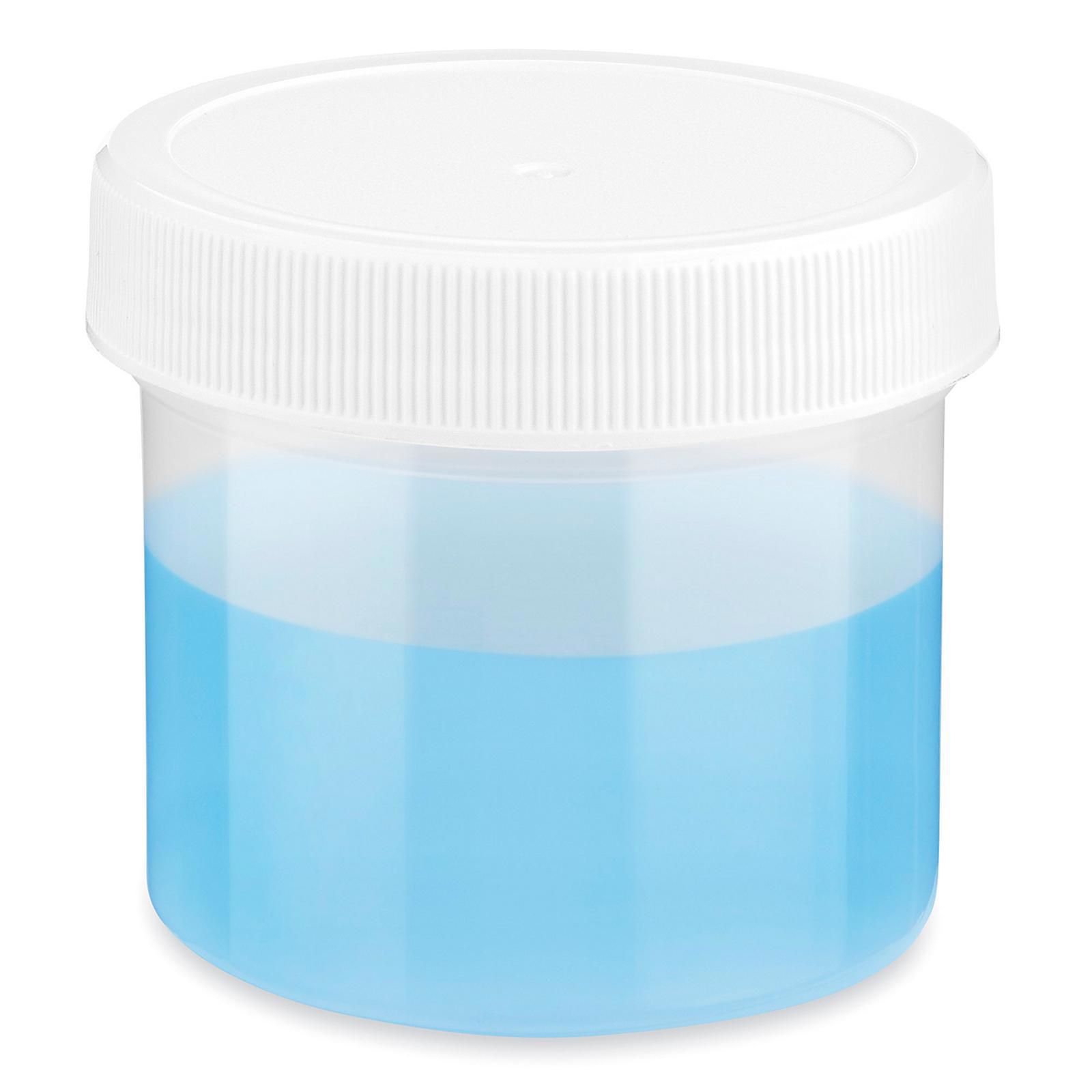 Translucent Round Wide-Mouth Plastic Jar