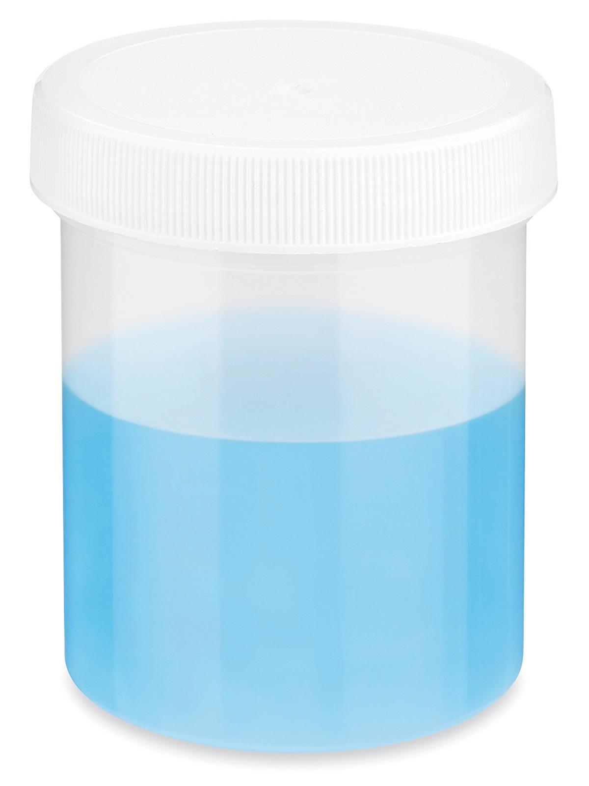 Translucent Round Wide-Mouth Plastic Jar
