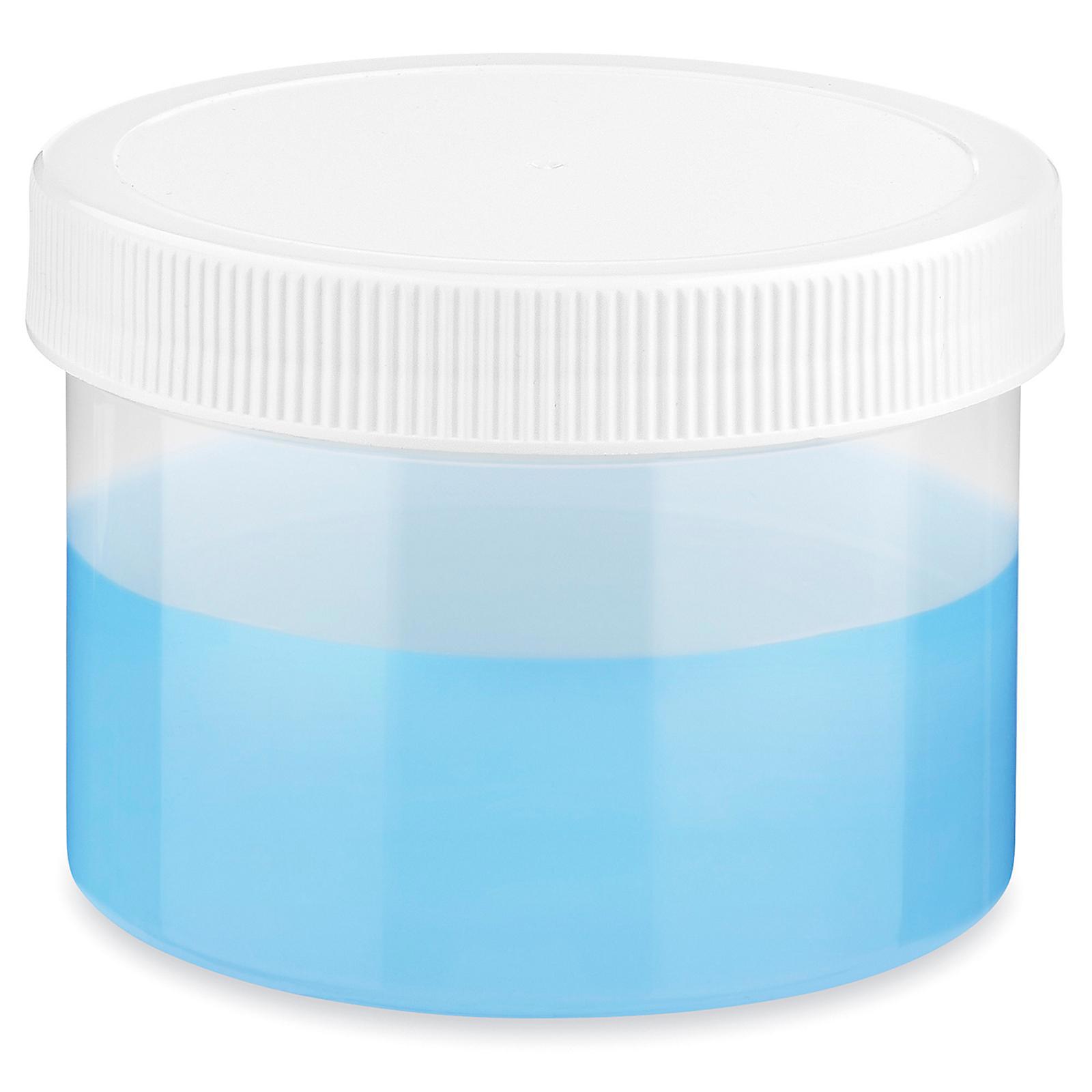 Translucent Round Wide-Mouth Plastic Jar