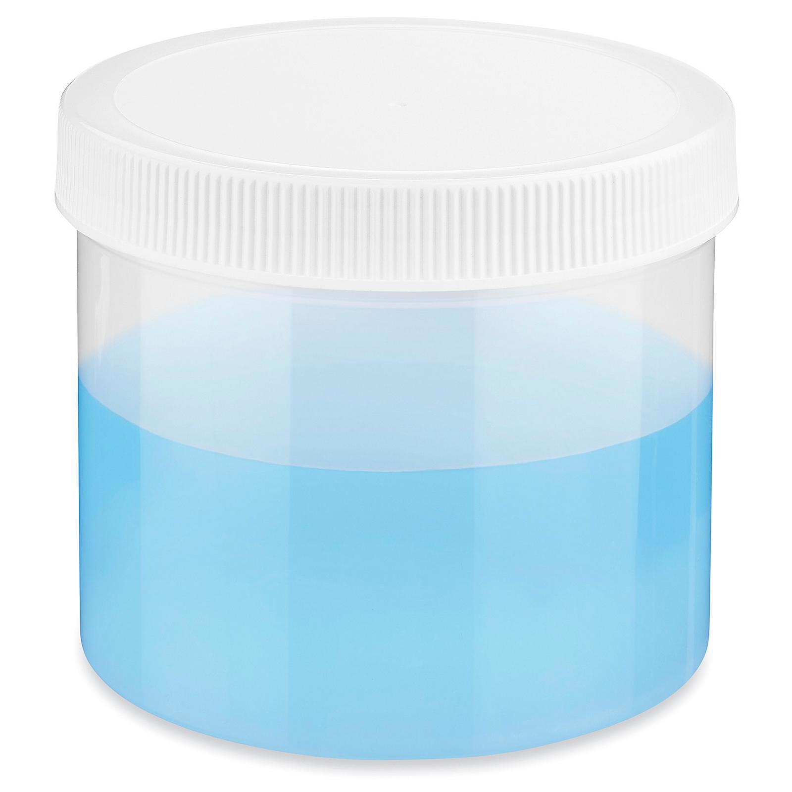 Translucent Round Wide-Mouth Plastic Jar