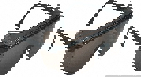 Safety Glass: Scratch-Resistant, Polycarbonate, Gray Lenses, Full-Framed, UV Protection