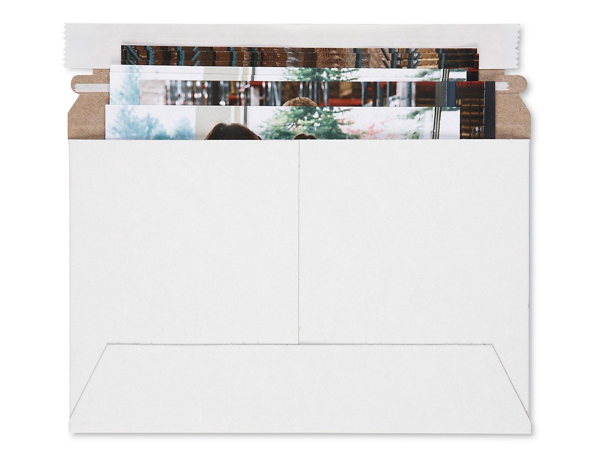 White Side-Loading Self-Seal Stayflats