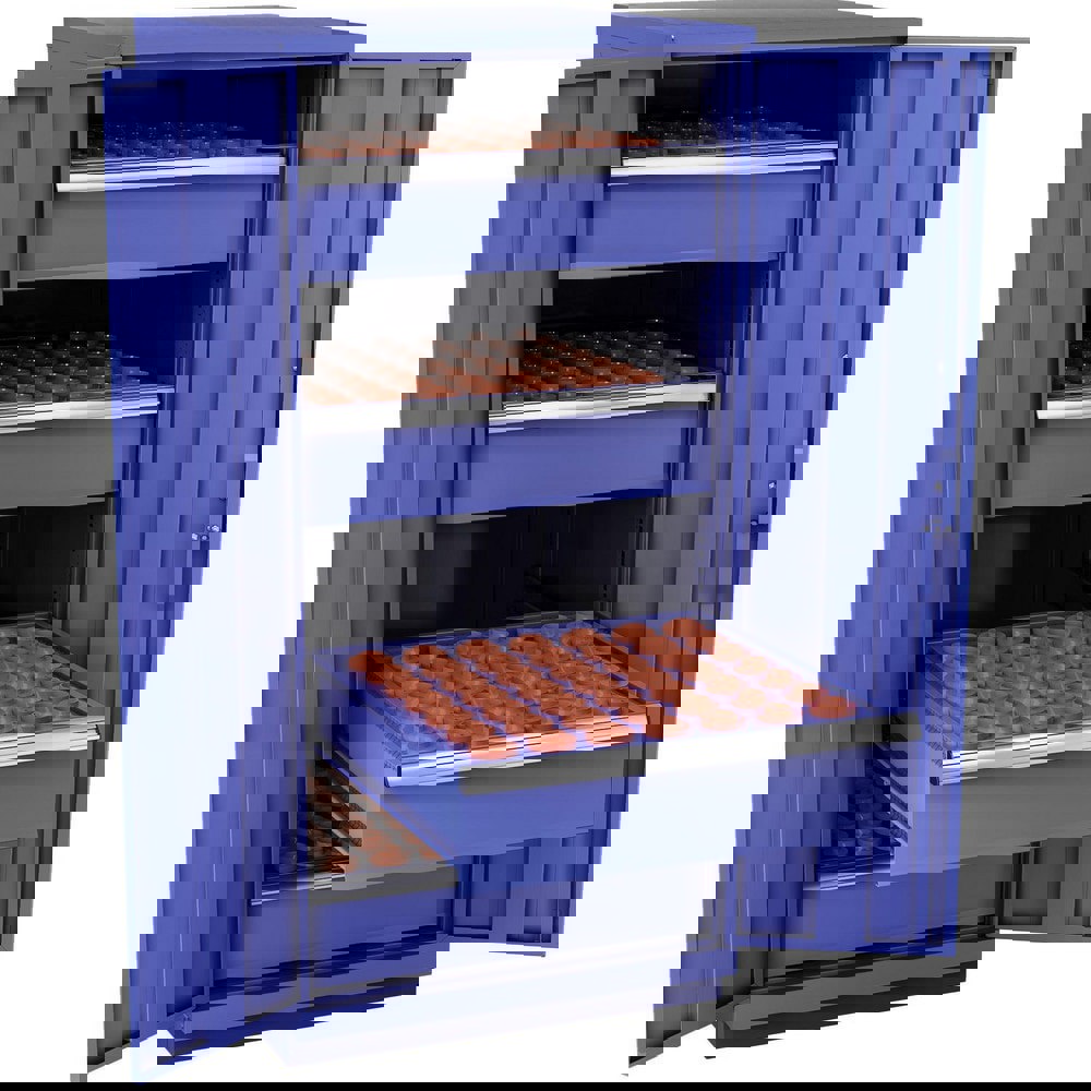 CNC Storage Cabinets; Cabinet Type: Modular ; Taper Size: 40 ; Number Of Doors: 2.000 ; Number Of Drawers: 4.000 ; Color: Bright Blue ; Material: Steel