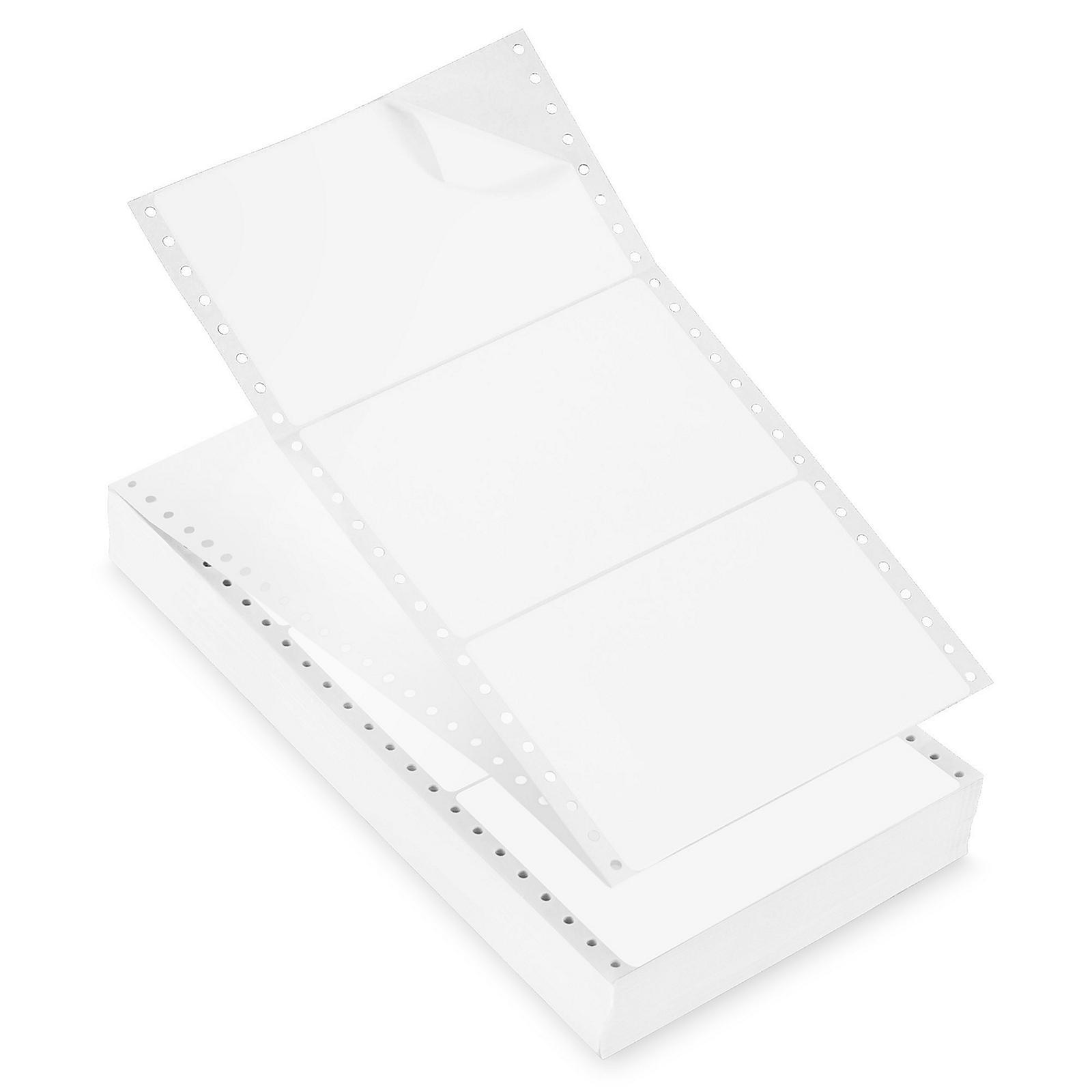 Uline Pinfeed Computer Labels - White, 6