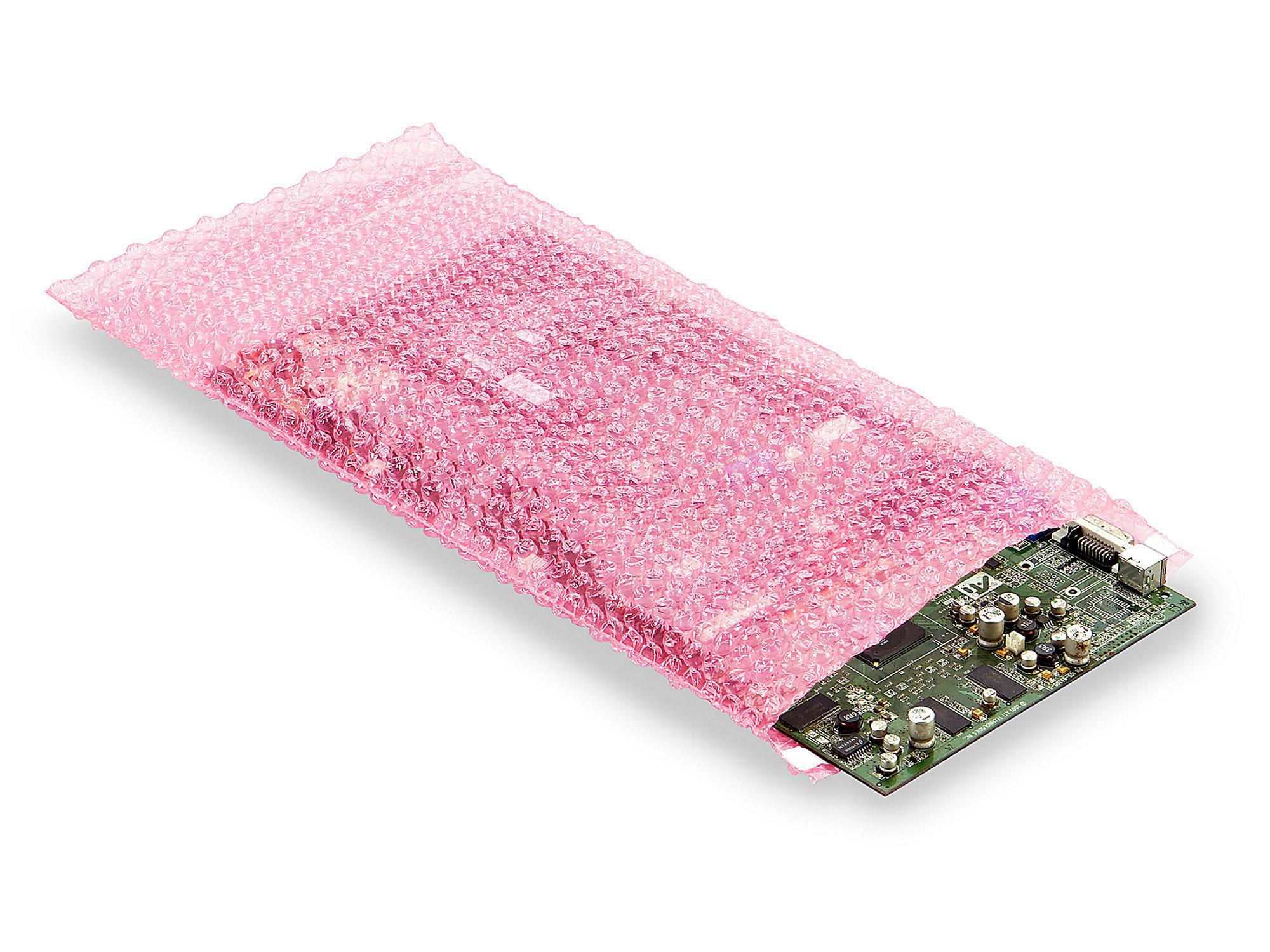 Anti-Static Bubble Bags - Self-Seal, 8 x