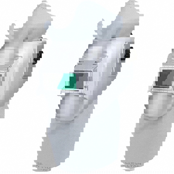 Welding Helmet: Gray, Nylon, Shade 10