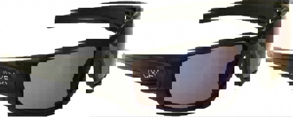 Safety Glass: Scratch-Resistant, Blue Mirror Lenses, Full-Framed