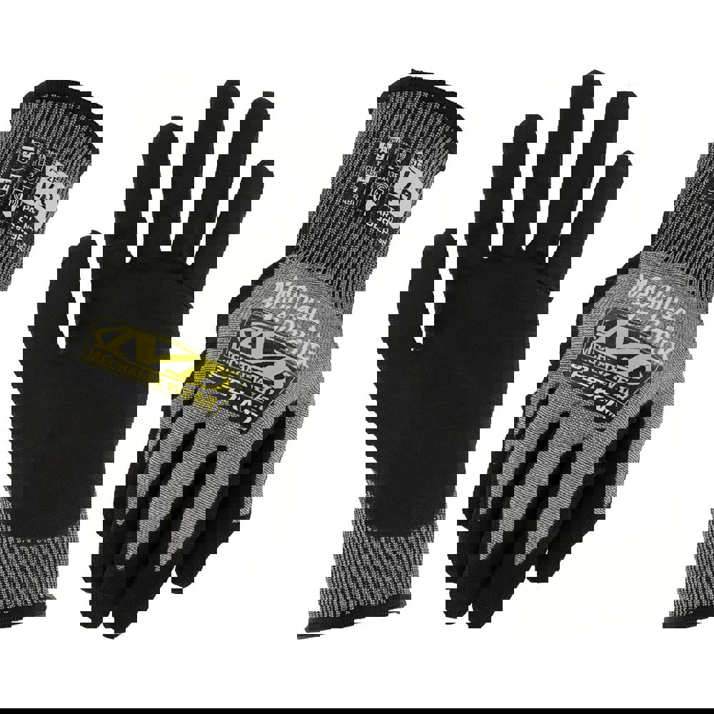 Cut & Puncture Resistant Gloves; Style: Knit ; Coating Material: Nitrile ; Coating Coverage: Palm & Fingertips ; Glove Type: Cut, Puncture & Abrasion-Resistant ; ANSI/ISEA Cut Resistance Level: A9 ; Primary Material: HPPE Blend
