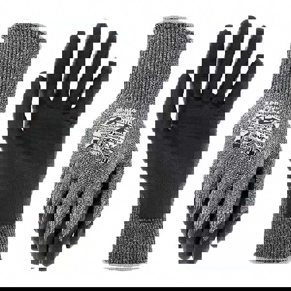 Cut-Resistant Gloves: Size S, ANSI Cut A3, Nitrile, HPPE