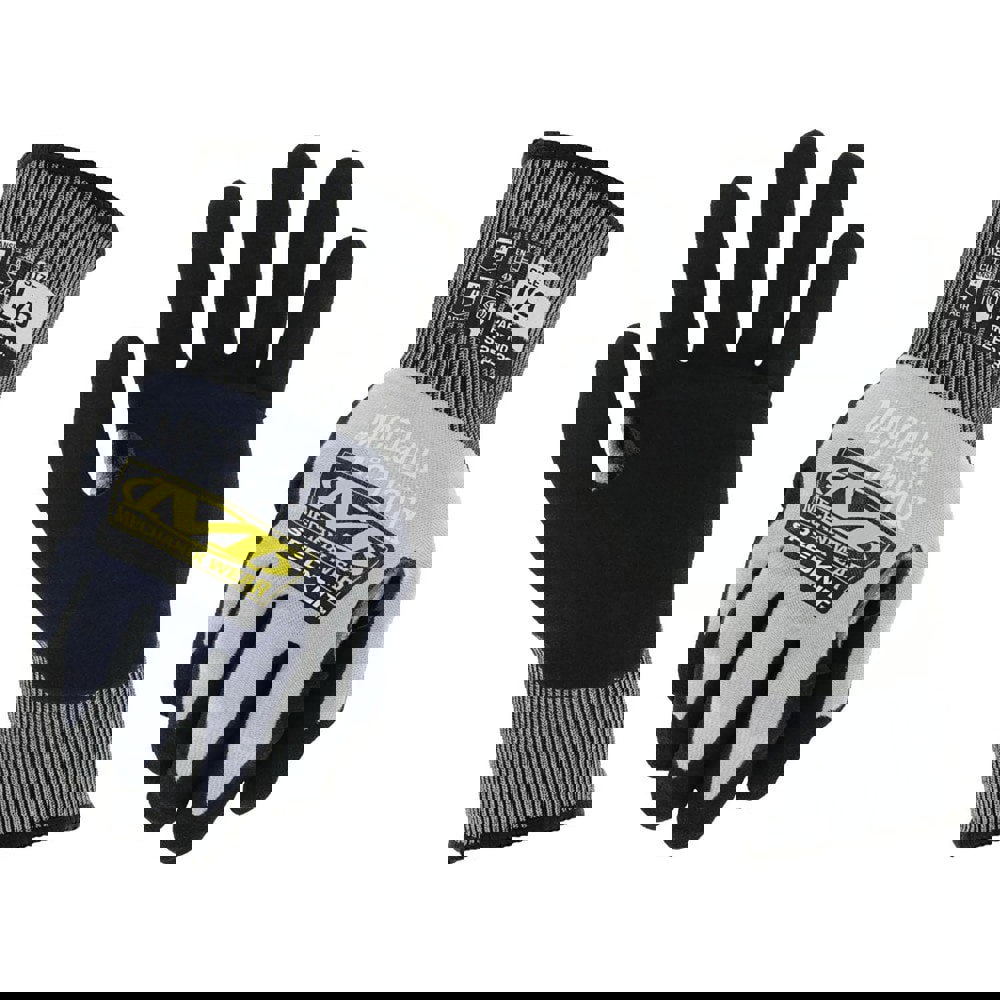 Cut & Puncture Resistant Gloves; Style: Knit ; Coating Material: Nitrile ; Coating Coverage: Palm & Fingertips ; Glove Type: Cut & Abrasion-Resistant ; ANSI/ISEA Cut Resistance Level: A3 ; Primary Material: HPPE Blend