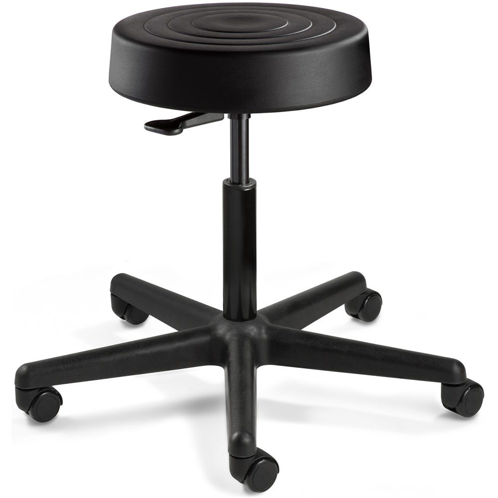 Adjustable Height Swivel Stool: Polyurethane, 14