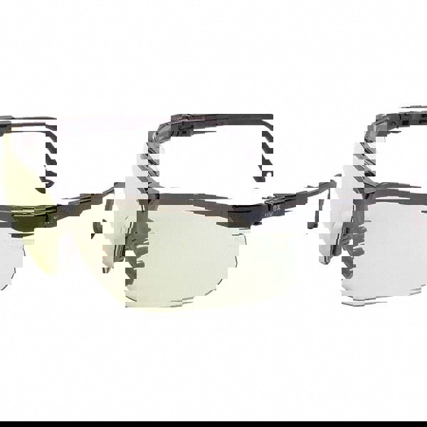 Safety Glass: Anti-Fog, Polycarbonate, Gray Lenses, Frameless, UV Protection